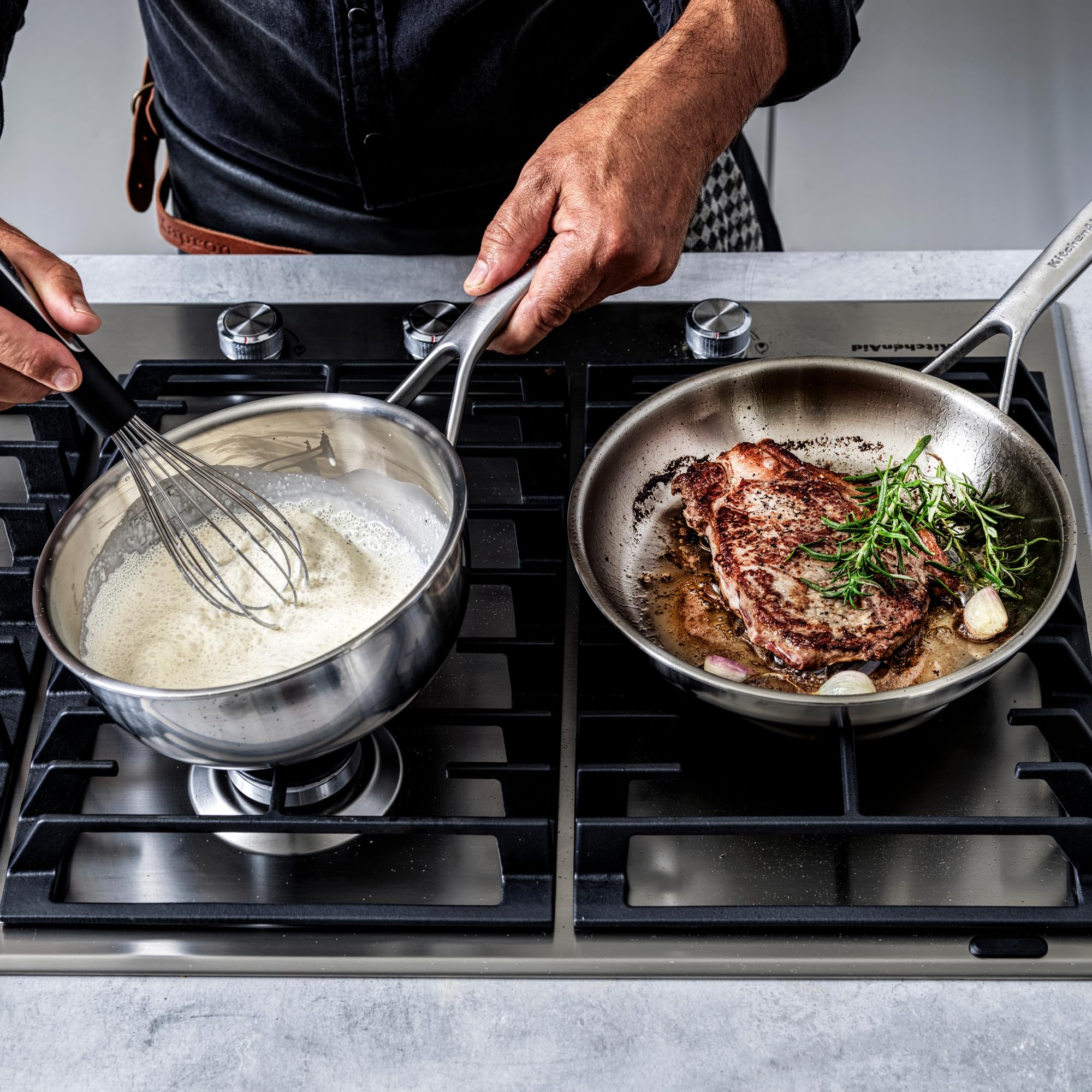 KitchenAid CC003255-001 Chef's Pfanne Kasserolle 2.3L 20cm Edelstahl