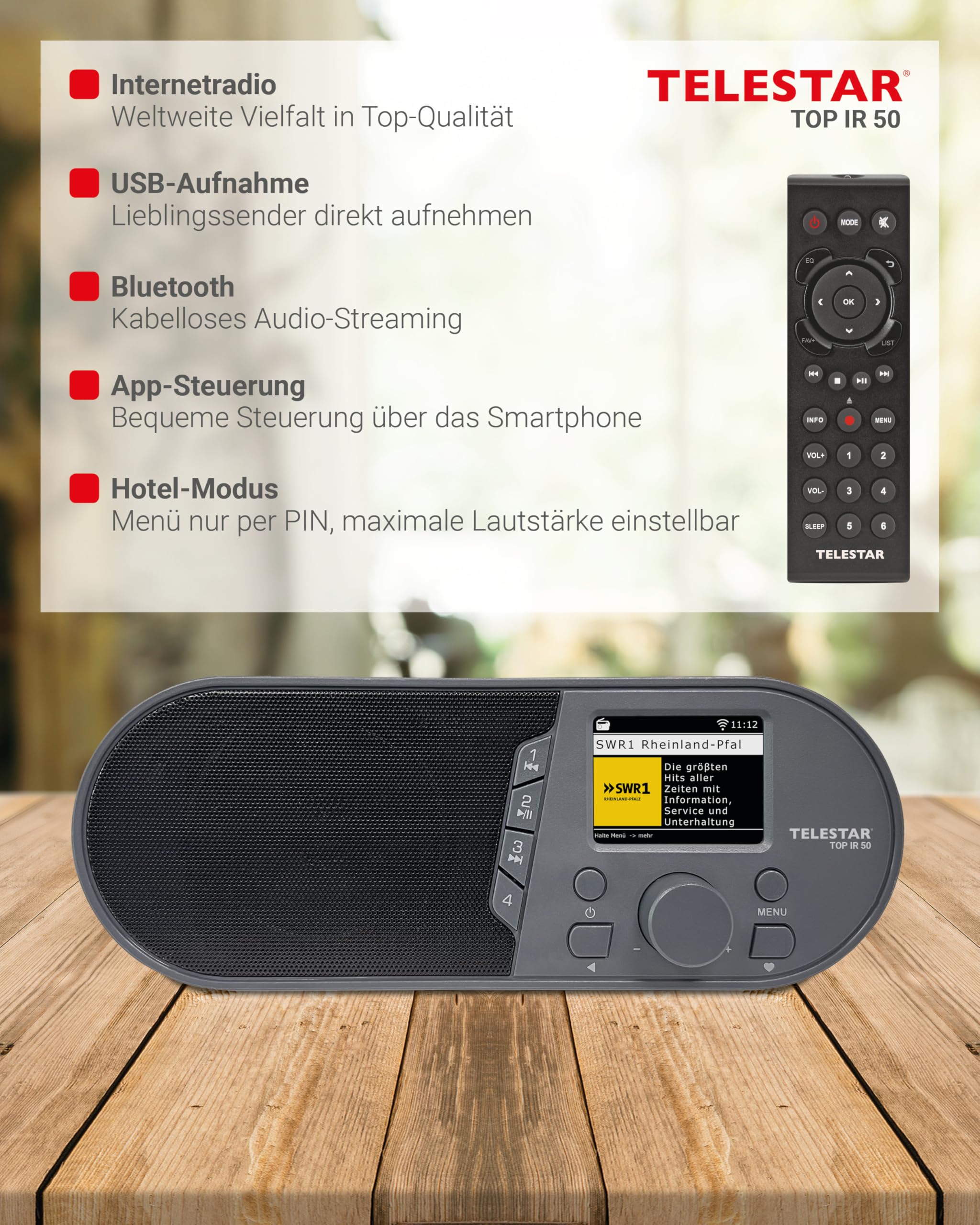 TELESTAR TOP IR 50 – Internetradio