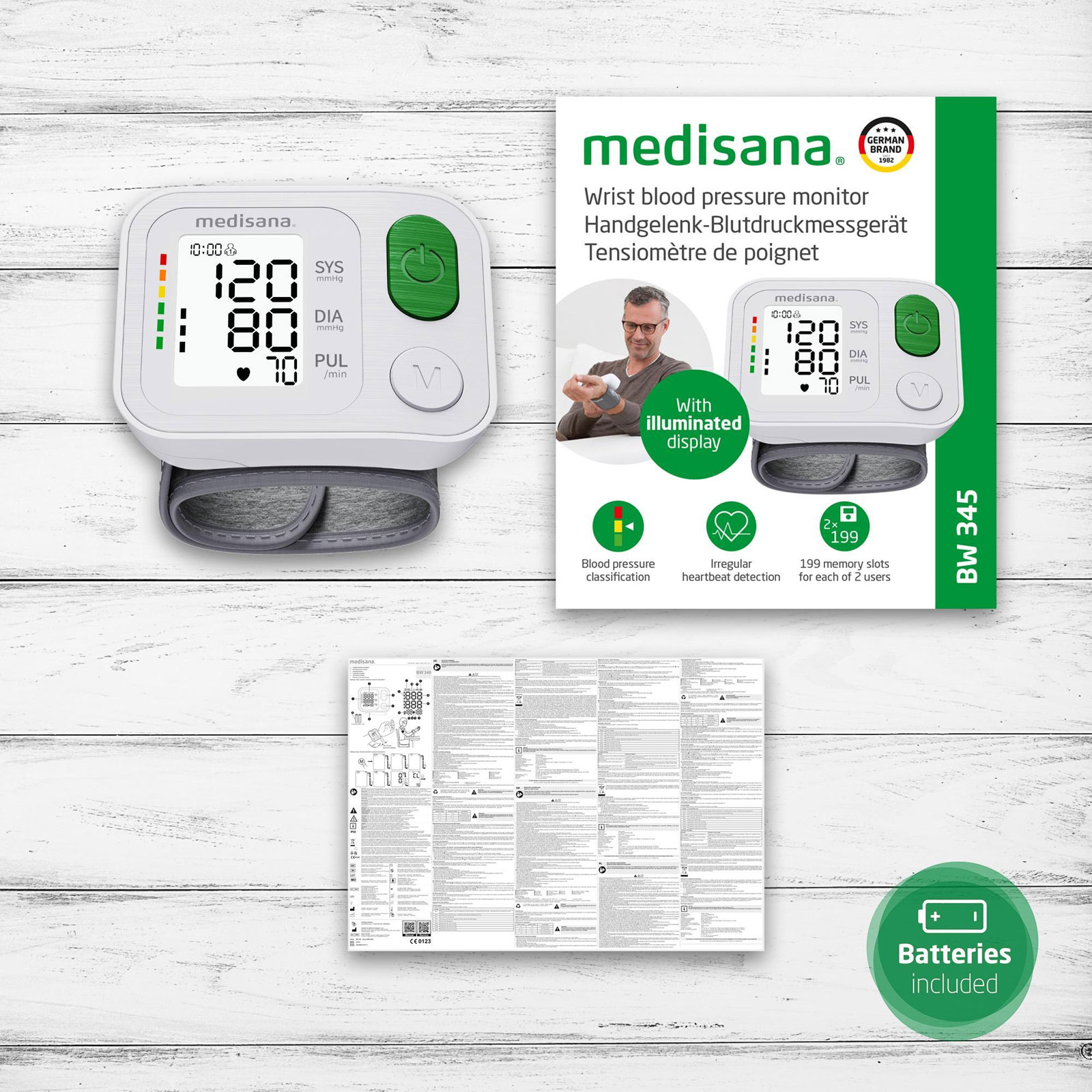 MED BW 345 Handgelenkblutd