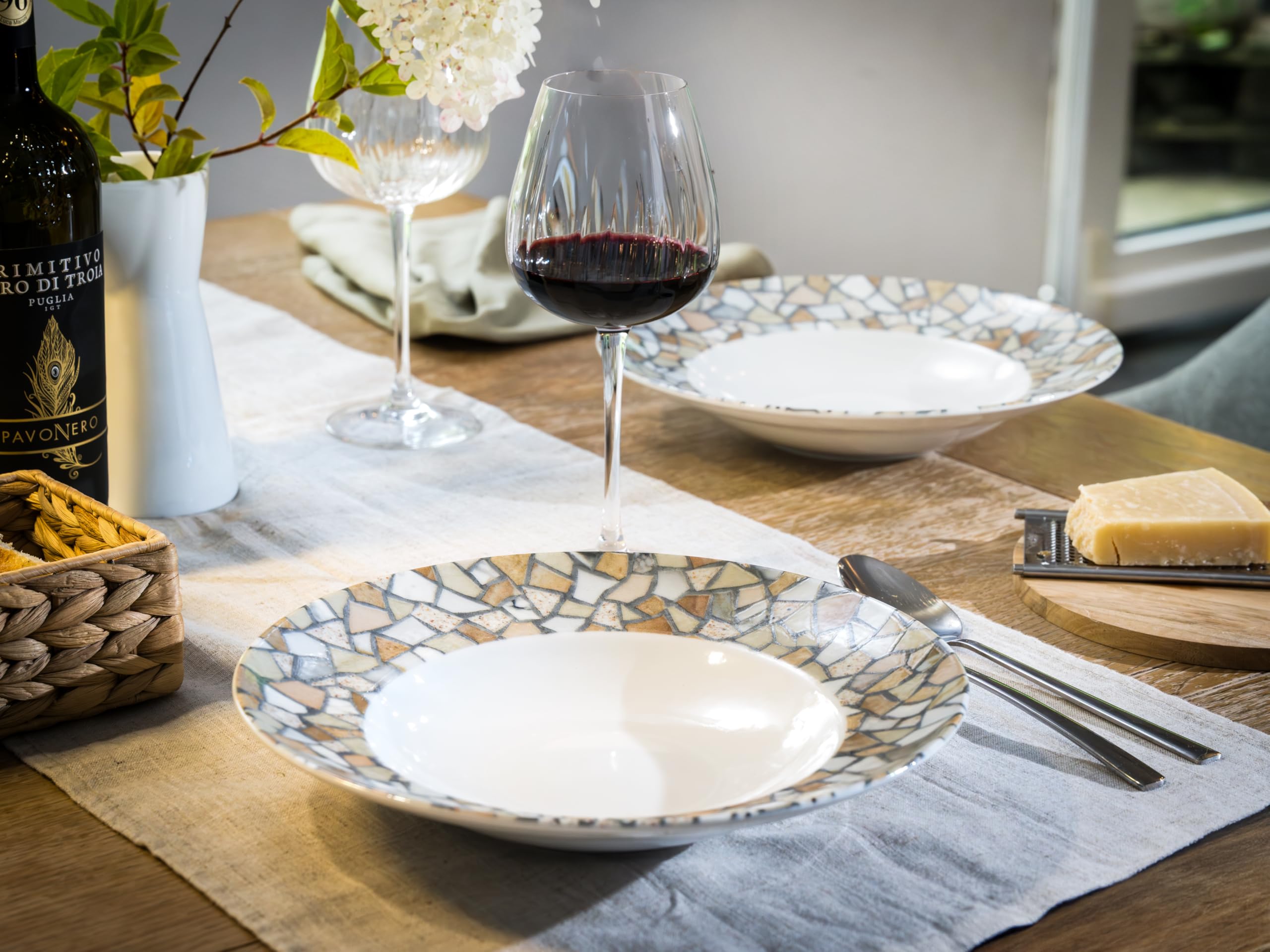 Creatable, 24707, Serie Stone Collection Siena, 4-teiliges Geschirrset für 4 P.