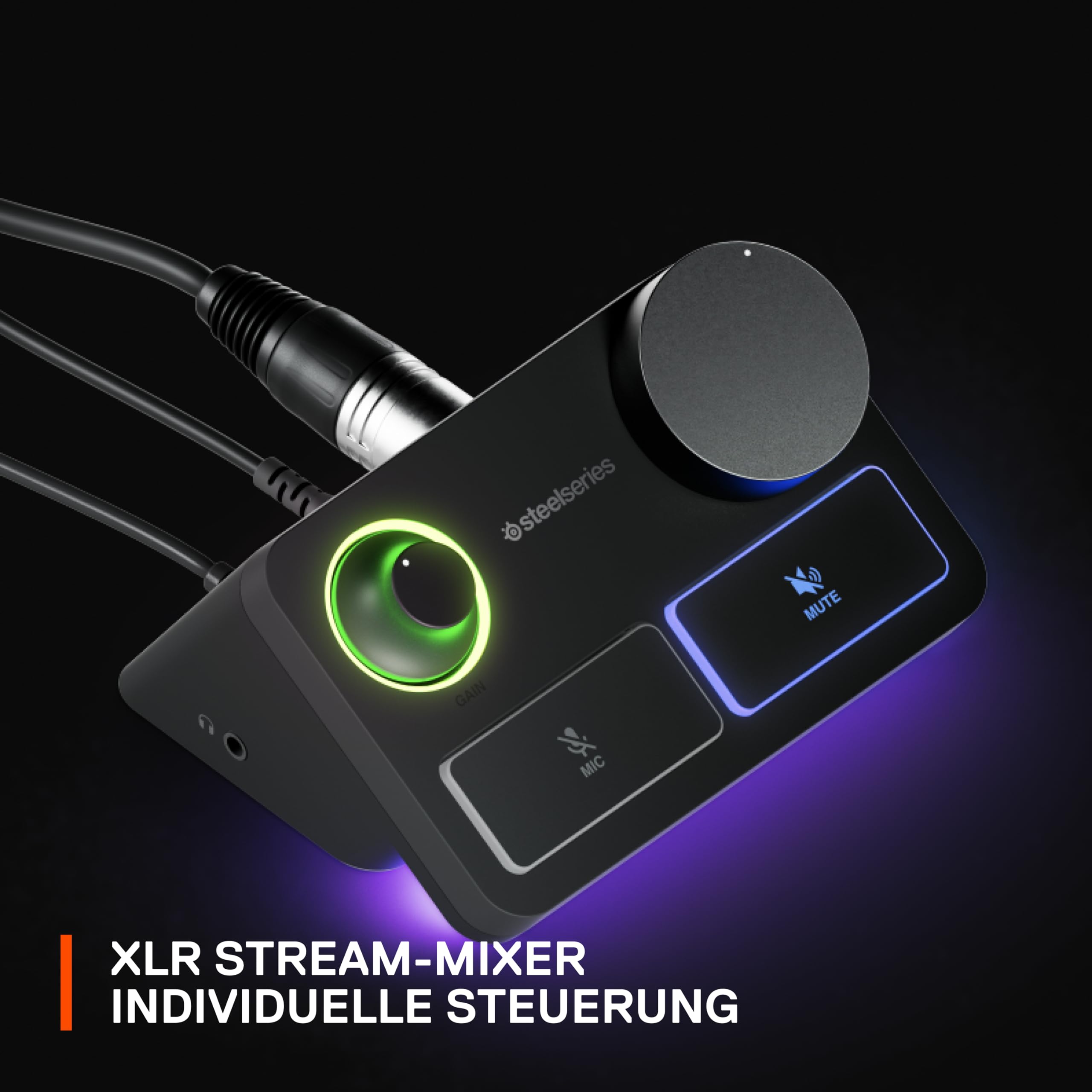SteelSeries Alias Pro Kit – XLR-Mikrofon + Stream-Mixer