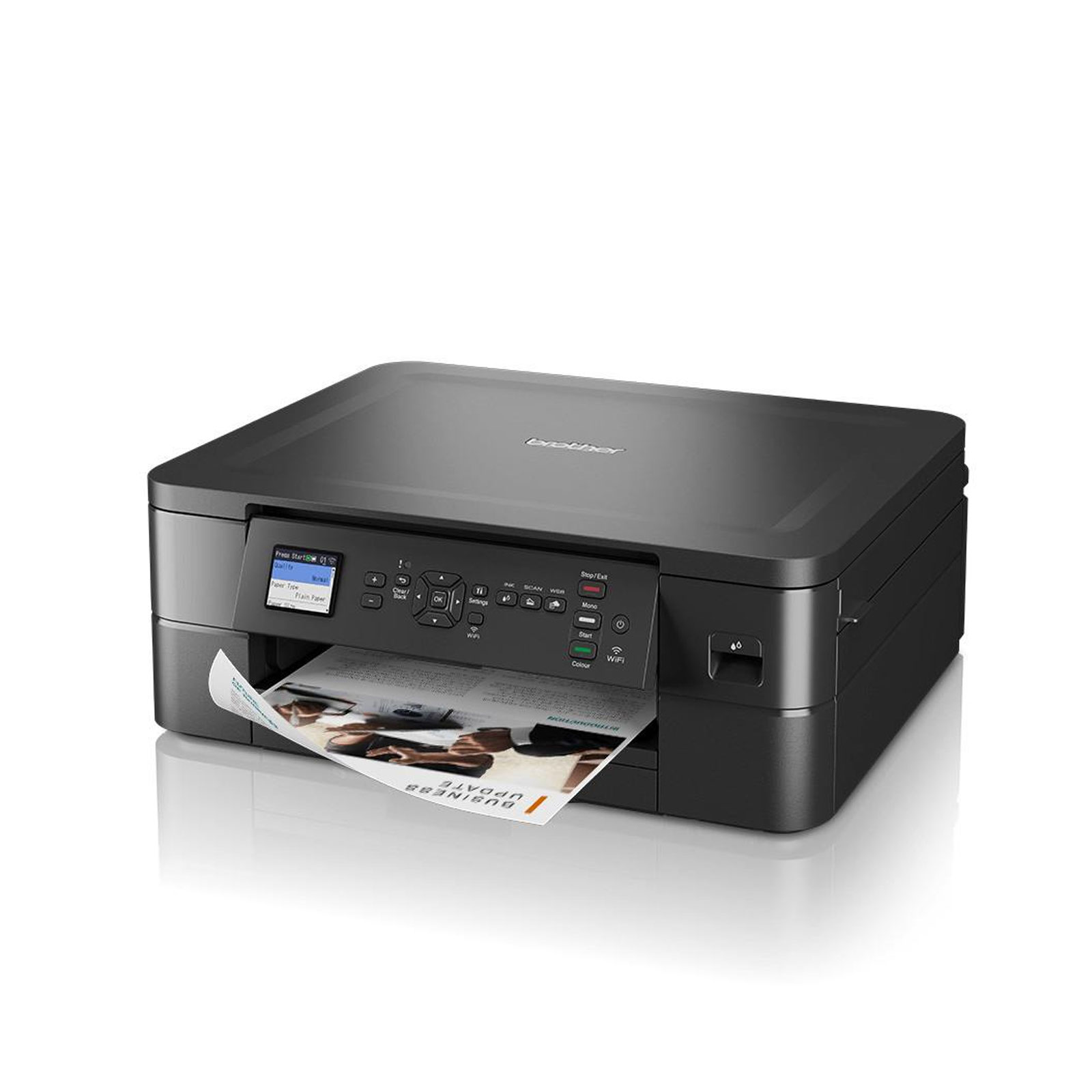 BROTHER DCP-J1050DW Multifunktionsdrucker (3-in-1 Multifunktion, Tintenstrahl, WLAN, A4, bis zu 17 Seiten pro Minute)