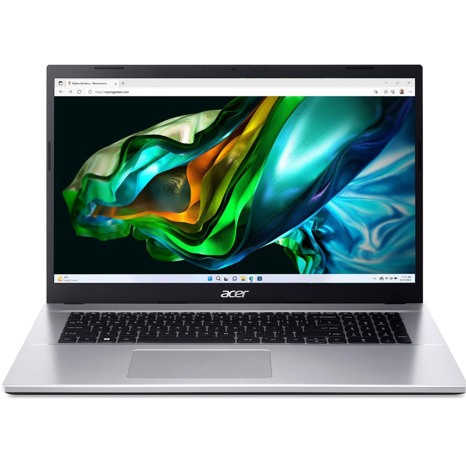 ACER Aspire 3 (A317-54-75QM), Silber, 17,3 Zoll, Full HD, IPS, Intel Core i7-1255U, 8 GB, 512 GB M.2 SSD