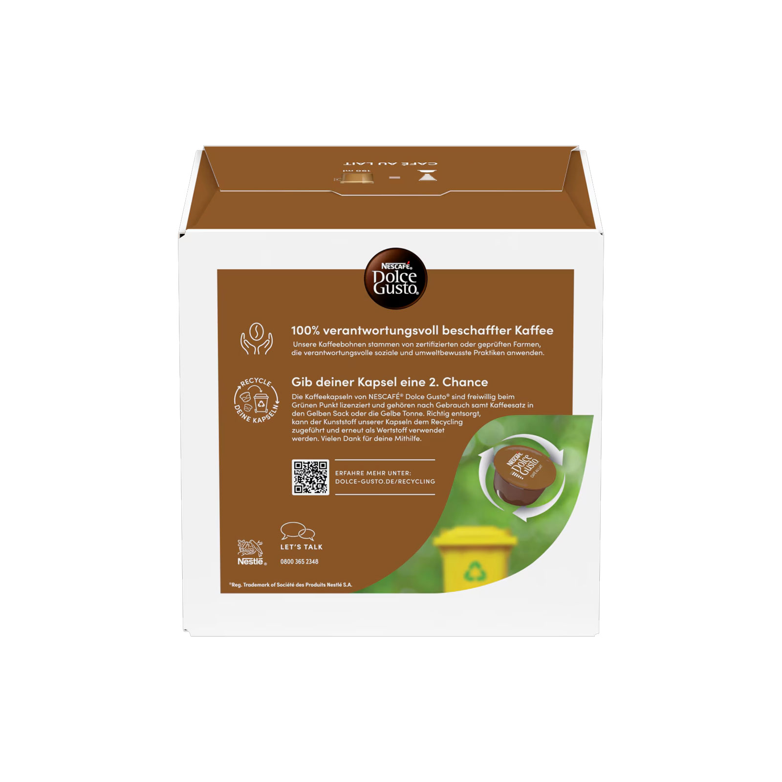 NESCAFÉ DOLCE GUSTO Topseller 6er Pack, Café au Lait (5x16 Kapseln) + Chococino (1x16 Kapseln)

