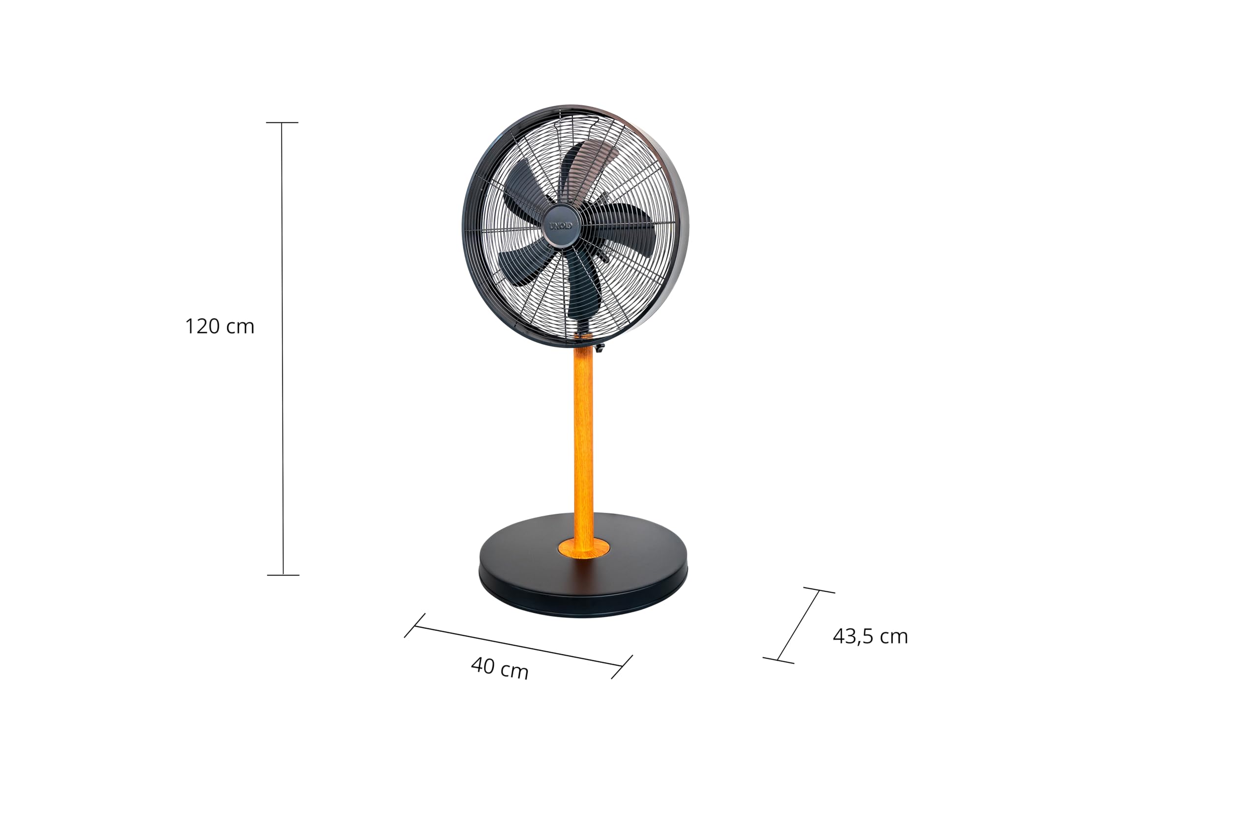 Unold 86725 Standventilator Black Steel