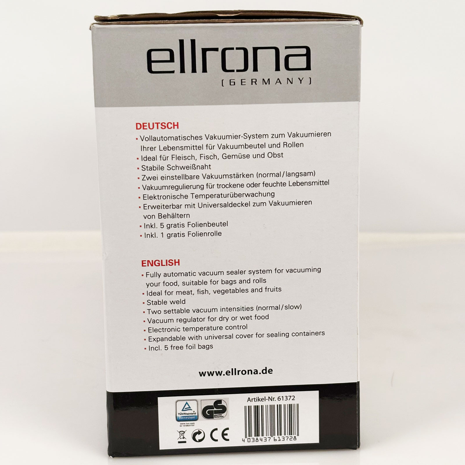 Ellrona VF 50 Vakuumierer Ellrona VF 50 Vakuumierer