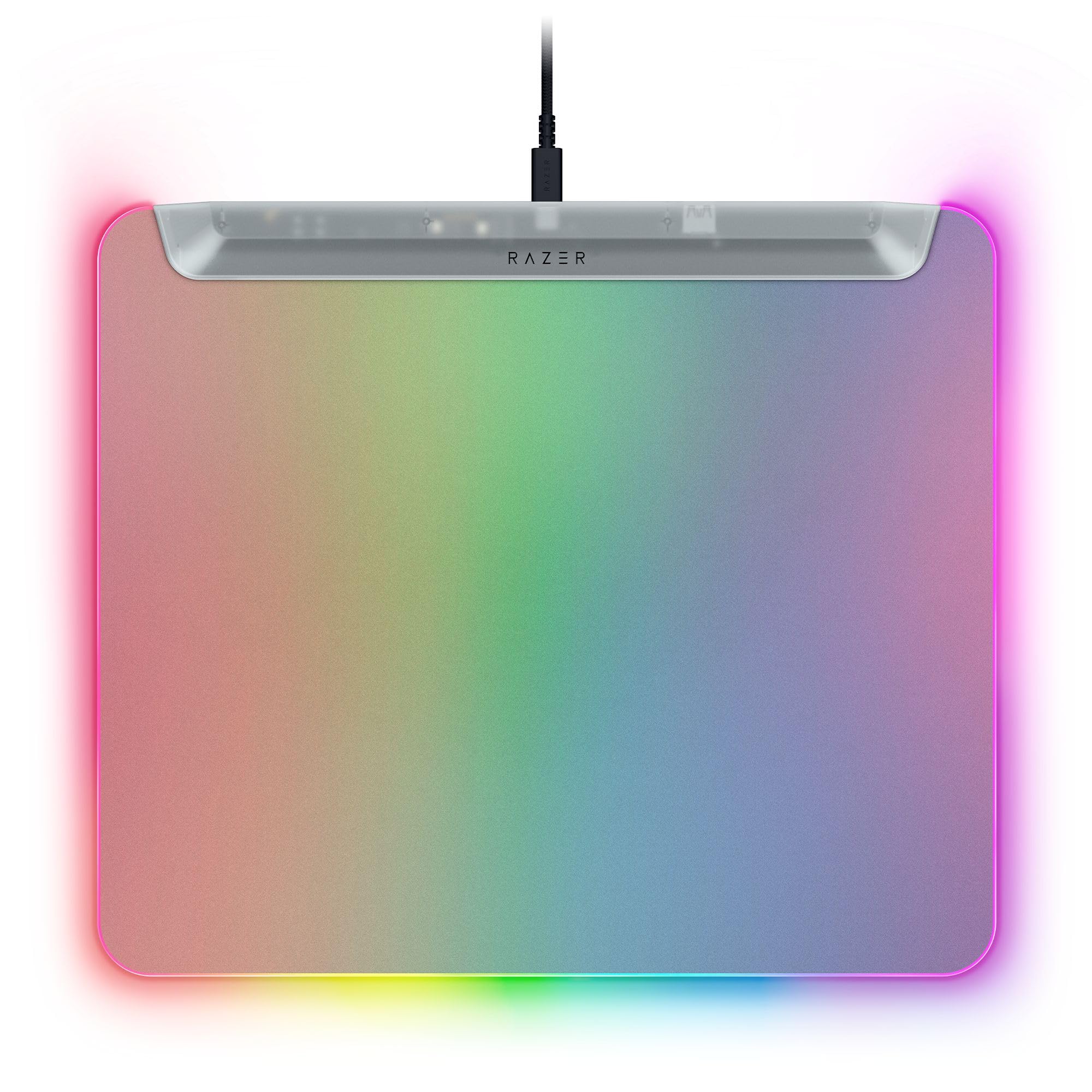 Razer Firefly V2 Pro Phantom White - Voll beleuchtete Gaming-Mausmatte