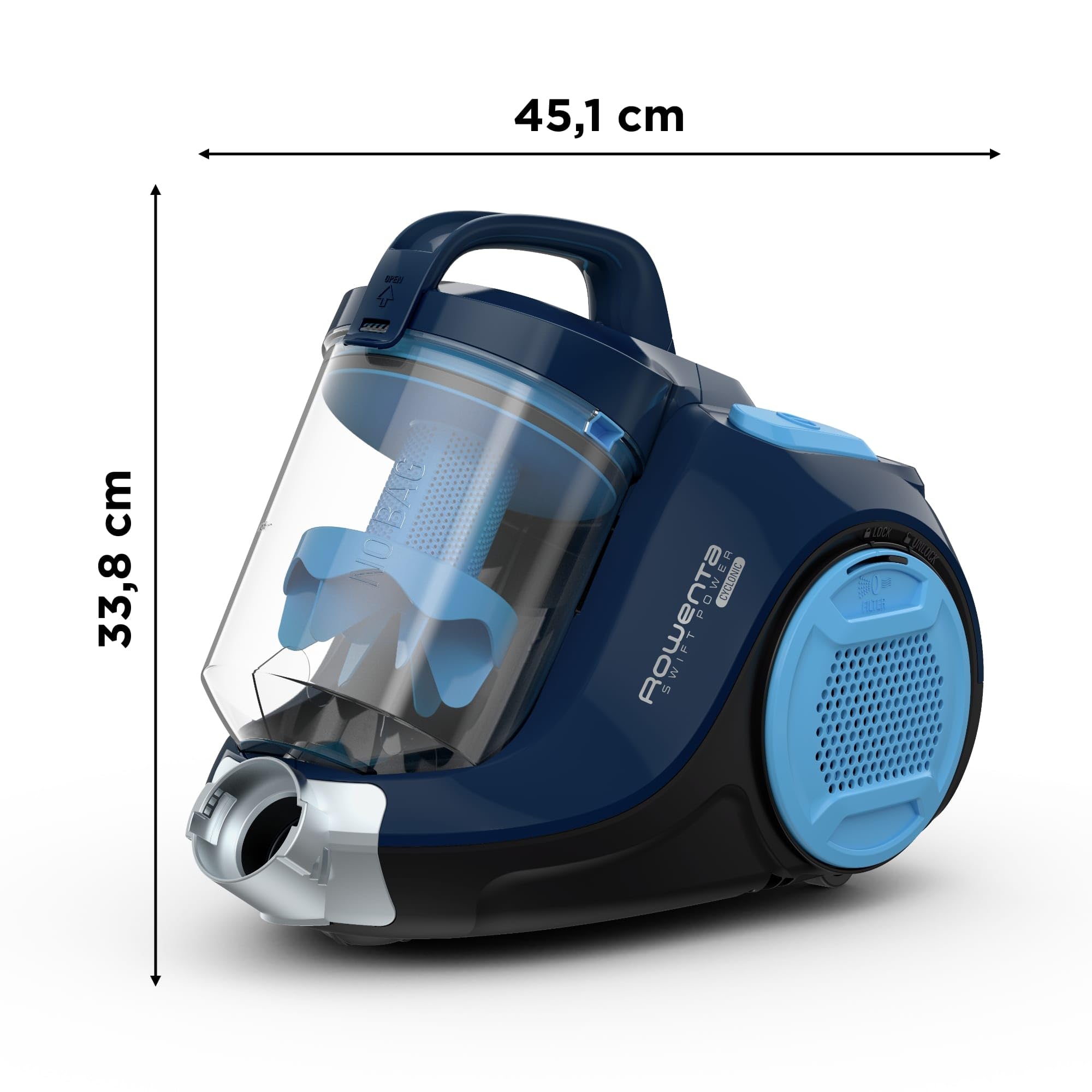 Rowenta RO2981EA Swift Power Cyclonic Staubsauger ohne Beutel 900 Watt