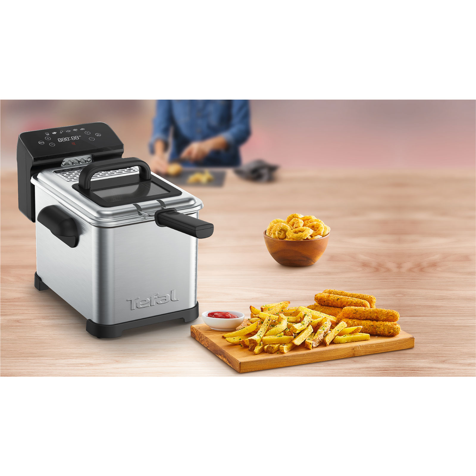 Tefal FR507D Traditionelle Fritteuse Family Pro Digital