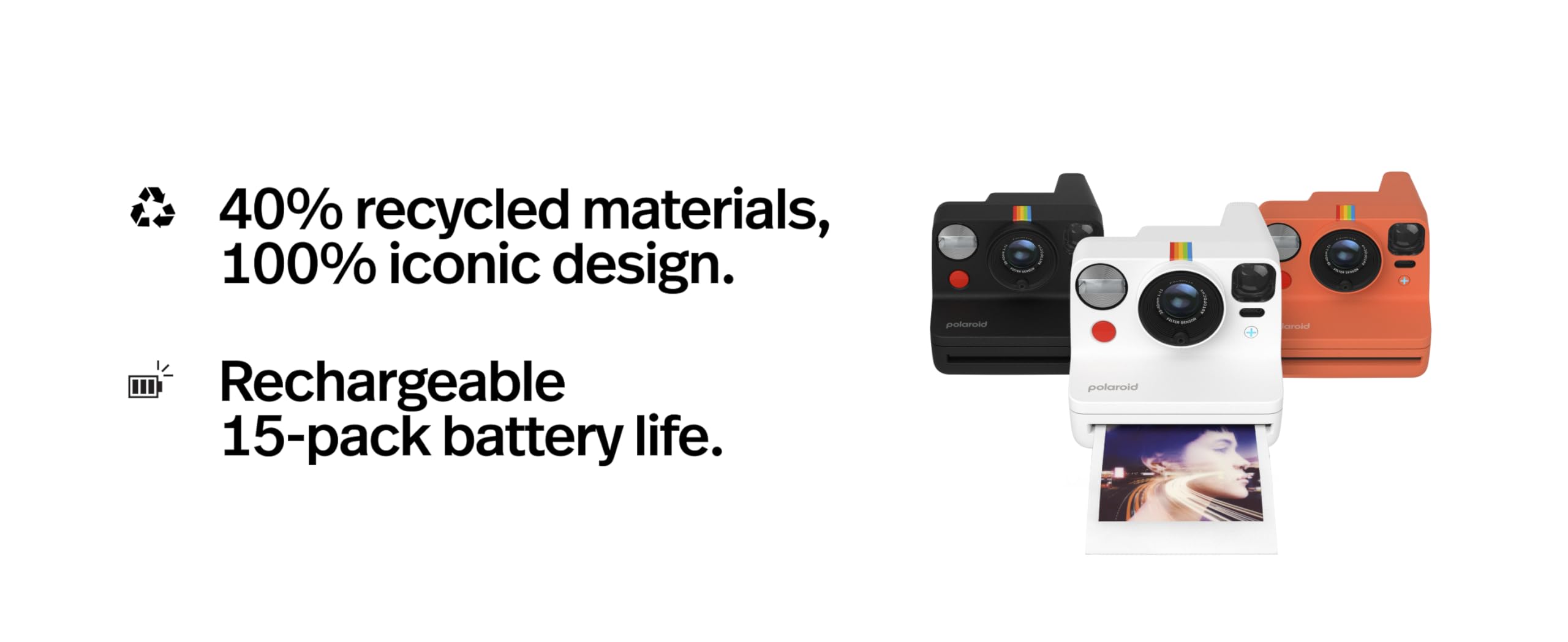 Polaroid – Now+ Generation 3 – Sofortbildkamera mit Bluetooth-Verbindung