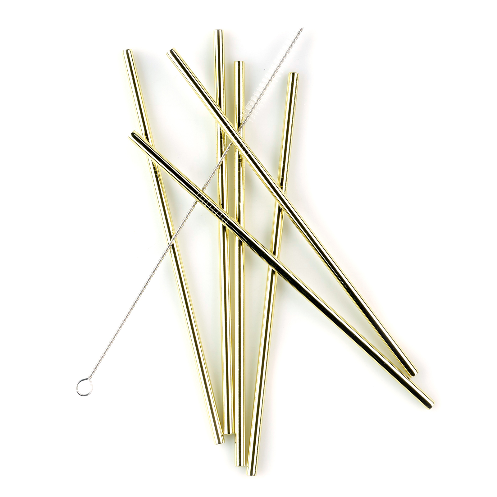 ECHTWERK Trinkhalme, Set, 6-tlg, inkl. Reinigungsbürste