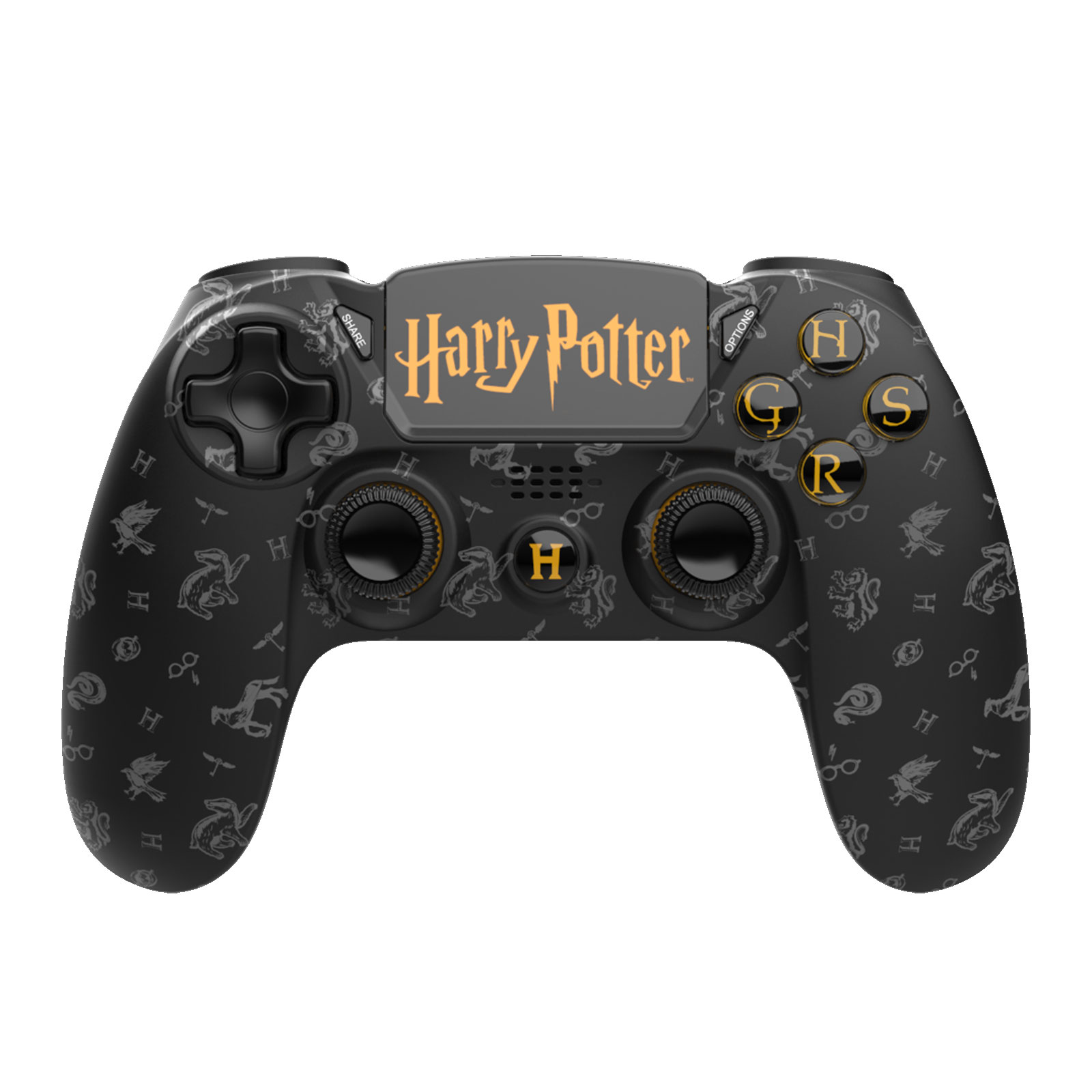 Freaks and Geeks Wireless PS4 Controller, Harry Potter, Schwarz
