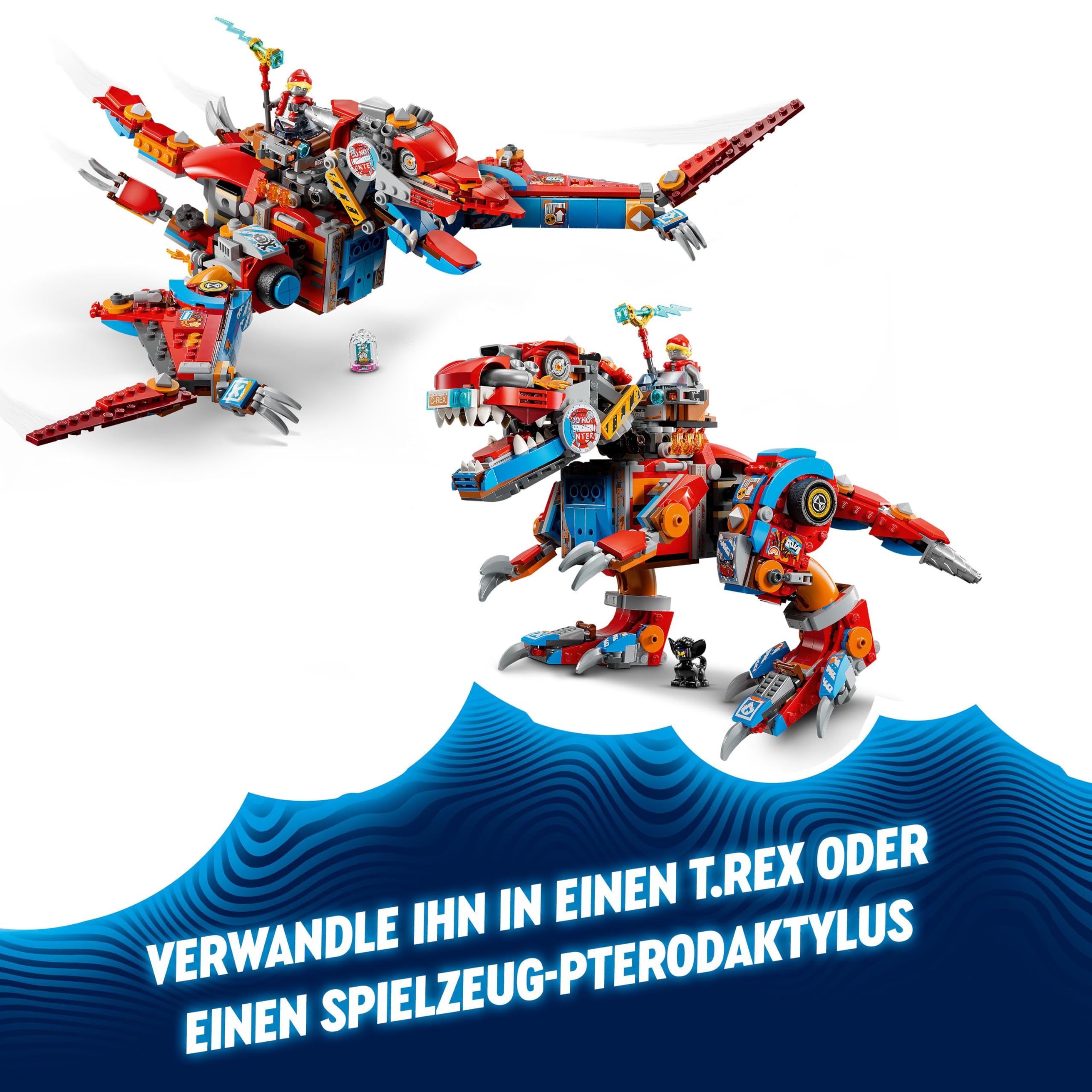 LEGO DREAMZzz 2-in-1 Coopers Dino-Mech C-Rex 71484
