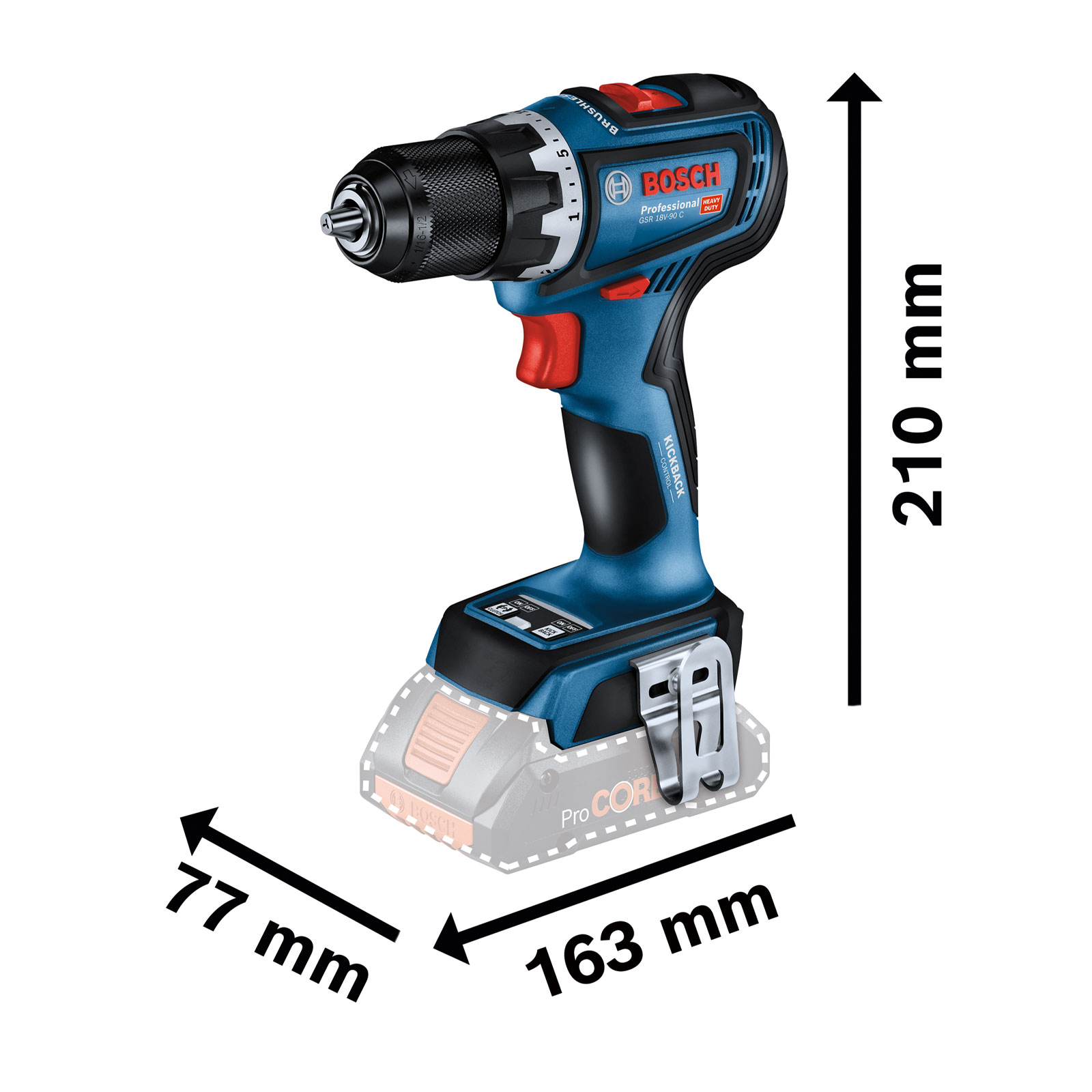 Bosch Professional PB_ON GSR 18V-90 C 2xPC4,0Ah, L-BOXX