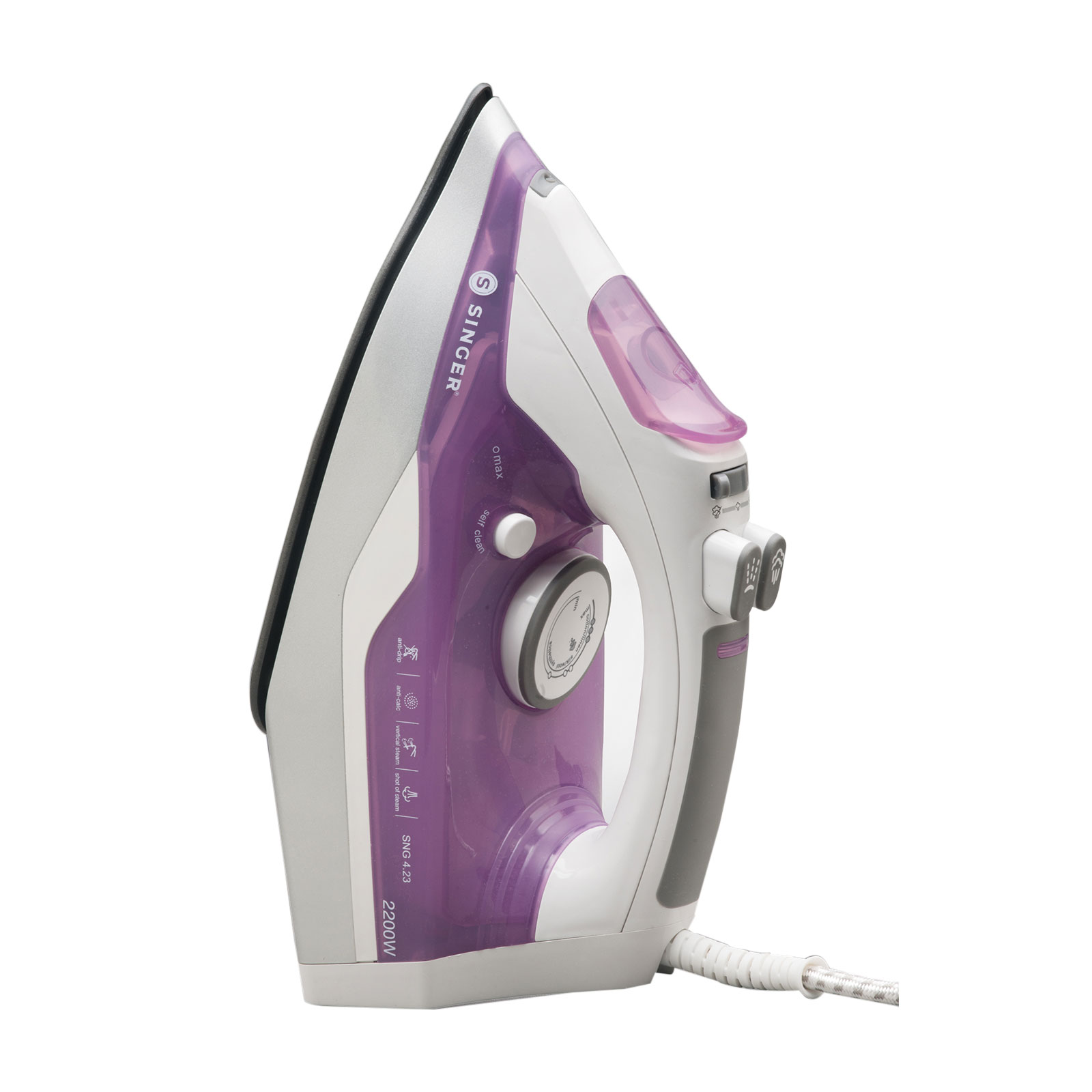 Singer SNG 4.23 Dampfbügeleisen lila Singer SNG 4.23 Dampfbügeleisen lila