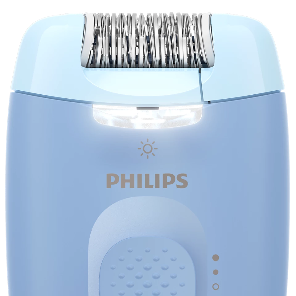 Philips Epilator Series 4000 BRE247/00, 2 speeds, LED lighting, Blue