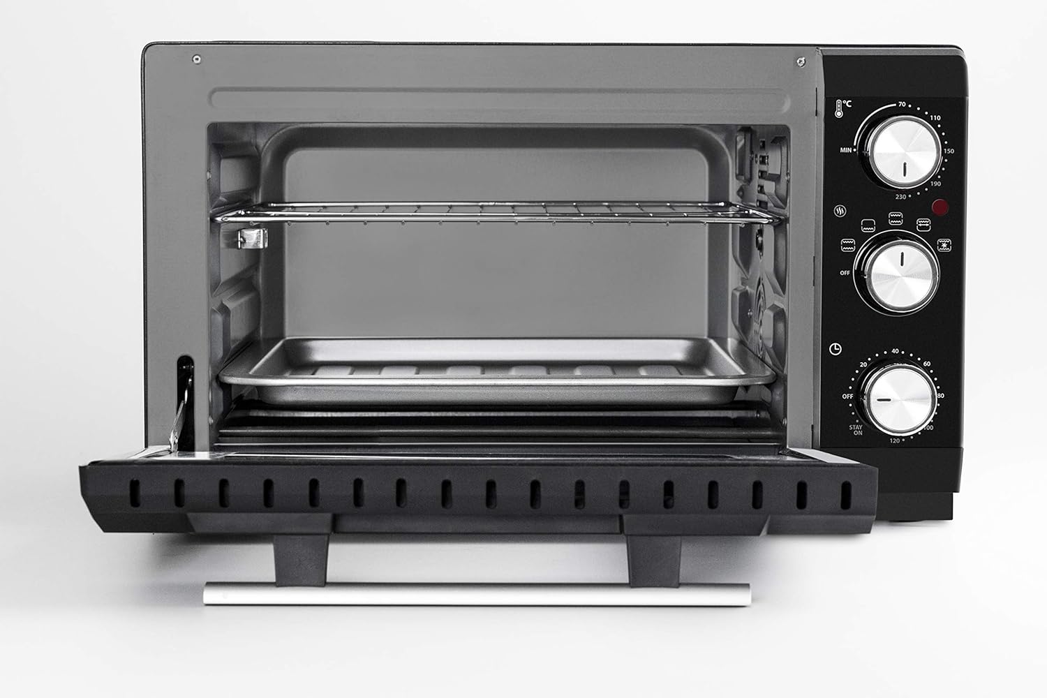 Caso 2970 TO20 Design-Backofen mit Heißluft Cool Touch-Funktion schwarz