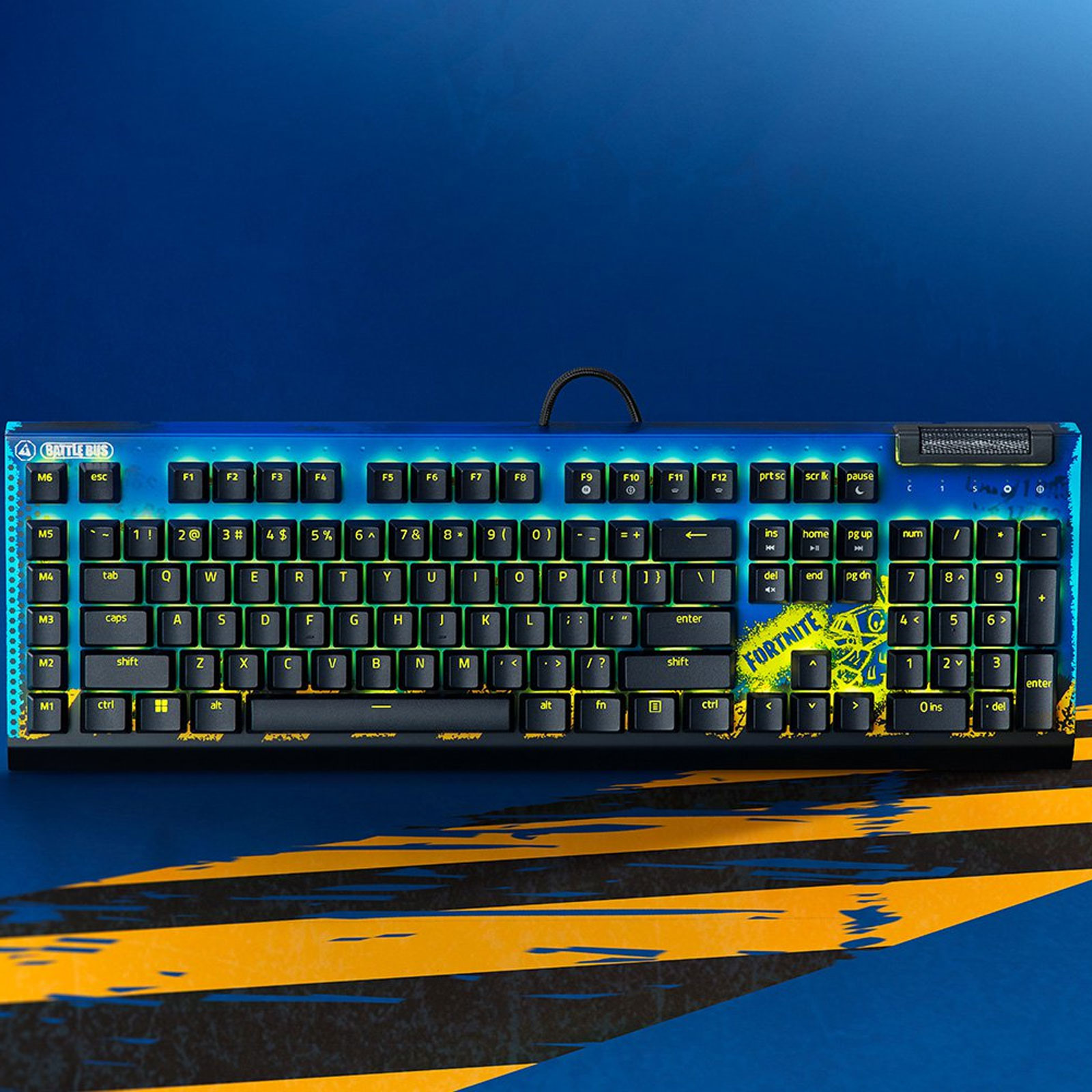 RAZER BlackWidow V4 X - Fortnite Edition, Yellow Switches (US-Layout, mechanisch)