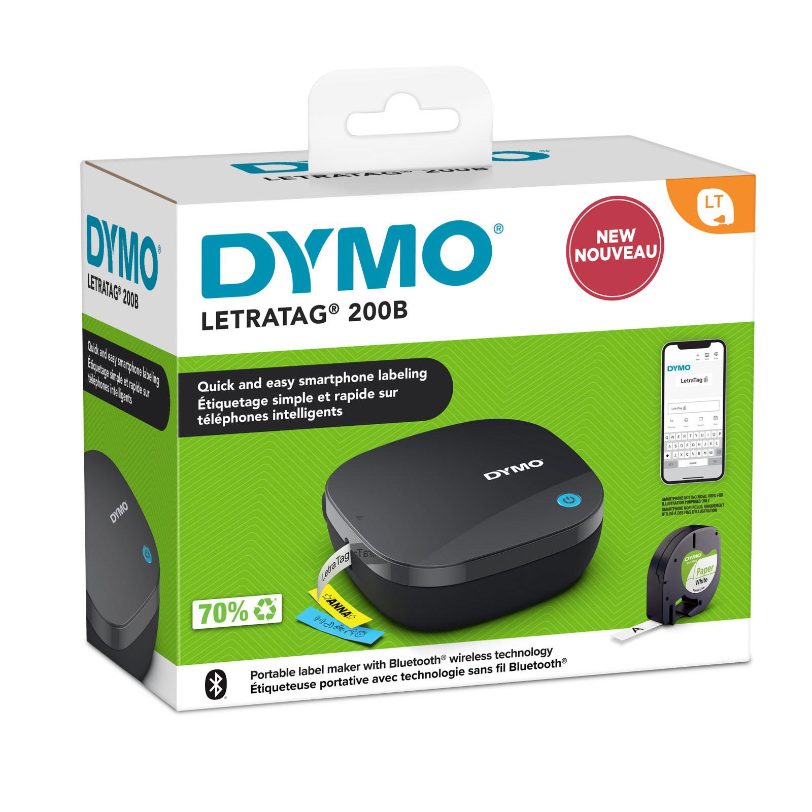 Dymo LetraTag LT-200B Bluetooth Beschriftungsgerät,