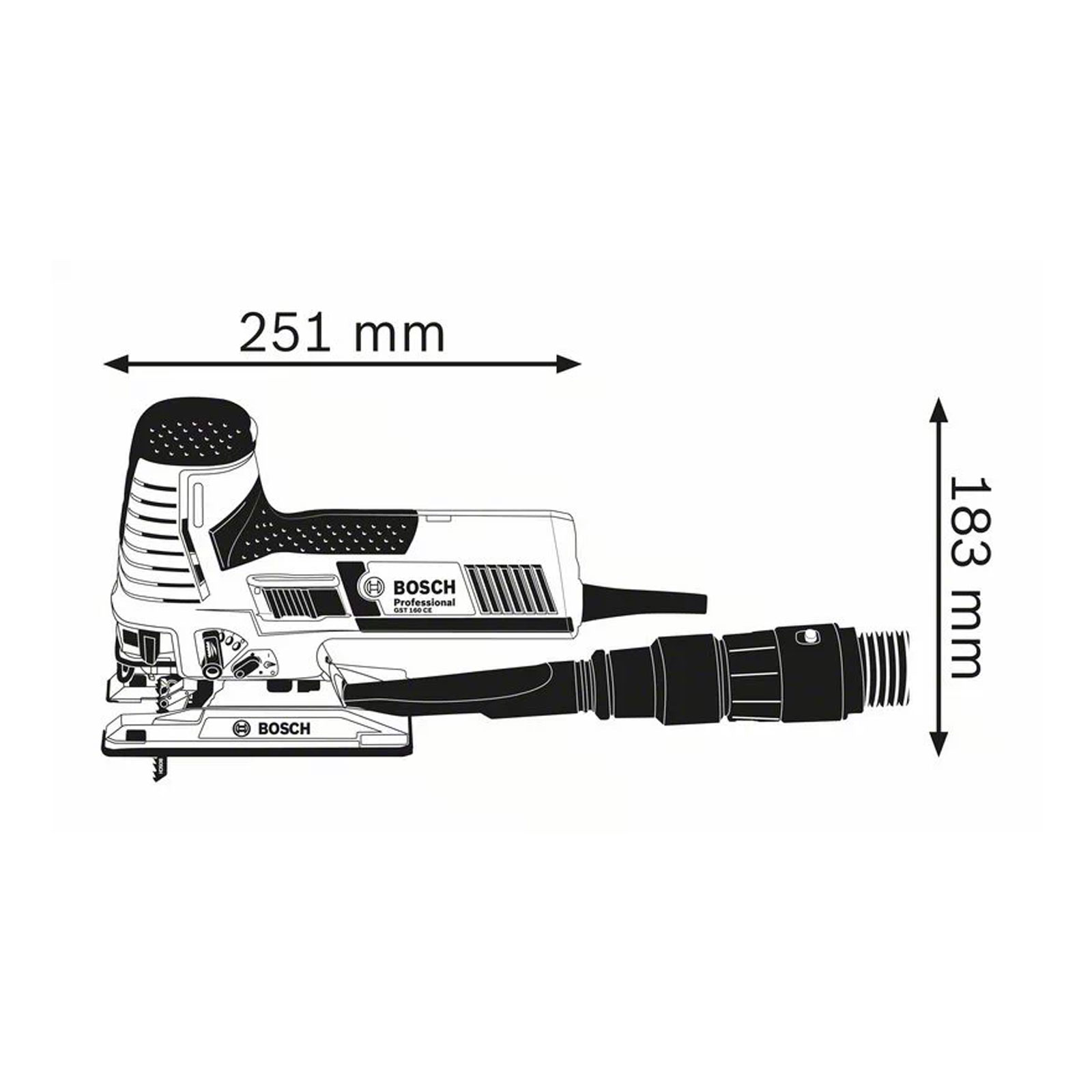 Bosch Professional GST 160 CE (L) Elektrische Stichsaege Bosch Professional GST 160 CE (L) Elektrische Stichsaege