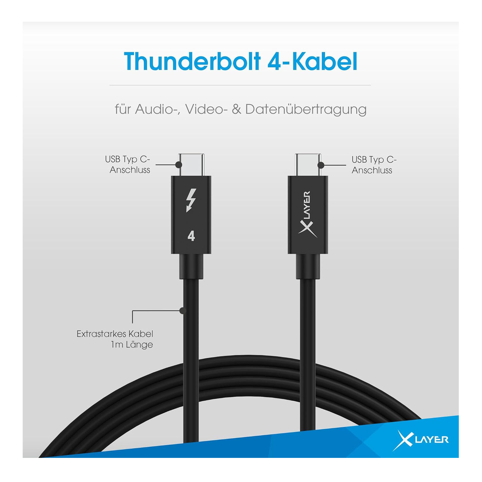 XLayer USB-C Thunderbolt 4 Kabel XLayer USB-C Thunderbolt 4 Kabel
