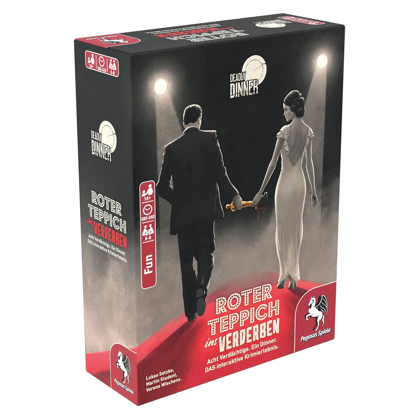 Pegasus Spiele Deadly Dinner- Roter Teppich ins Verderben 19010G Brettspiel
