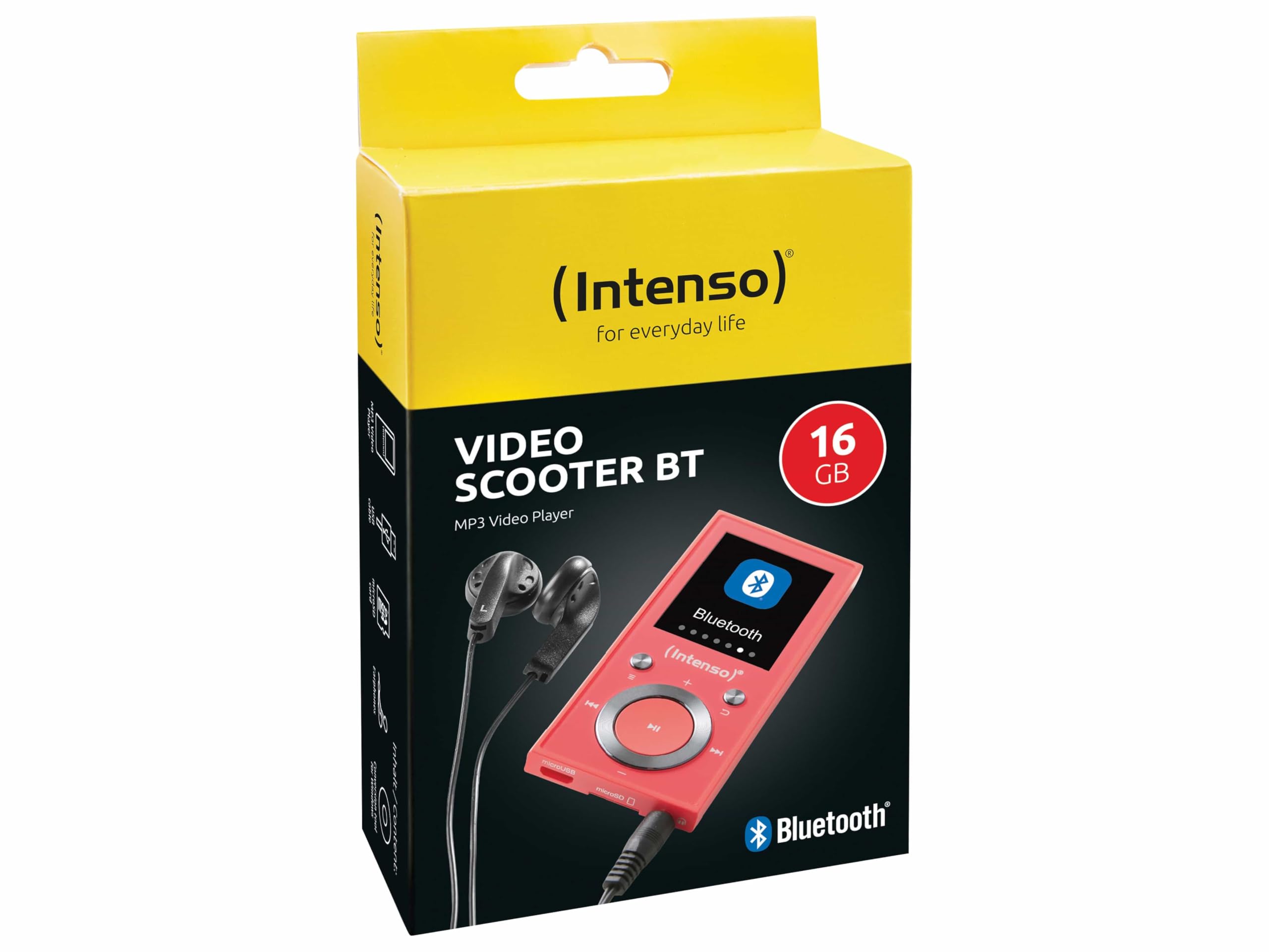 Intenso Video Scooter BT 16 GB pink MP3-Player Bluetooth Farbdisplay Akku