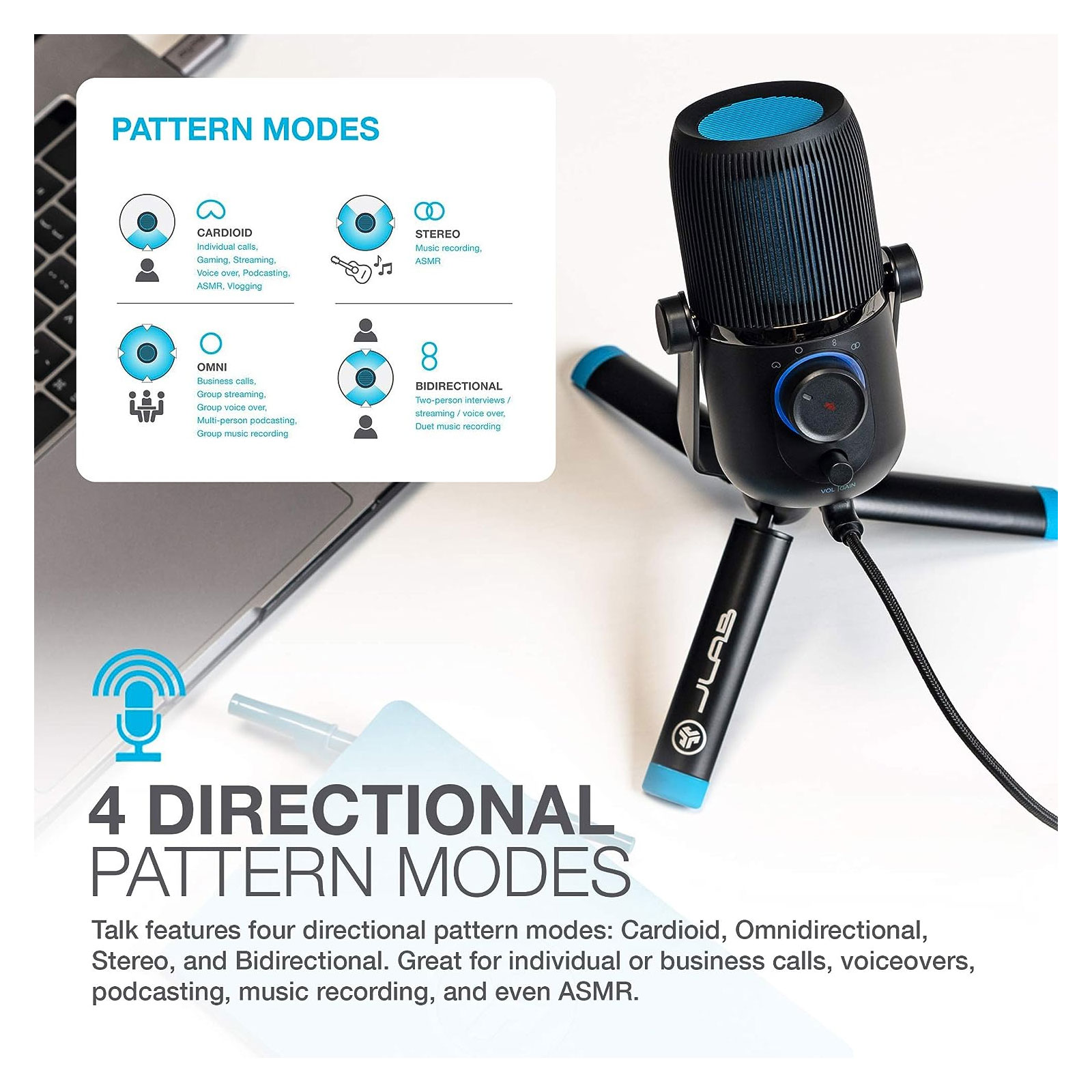 JLab TALK Microphone USB-Mikrofon 