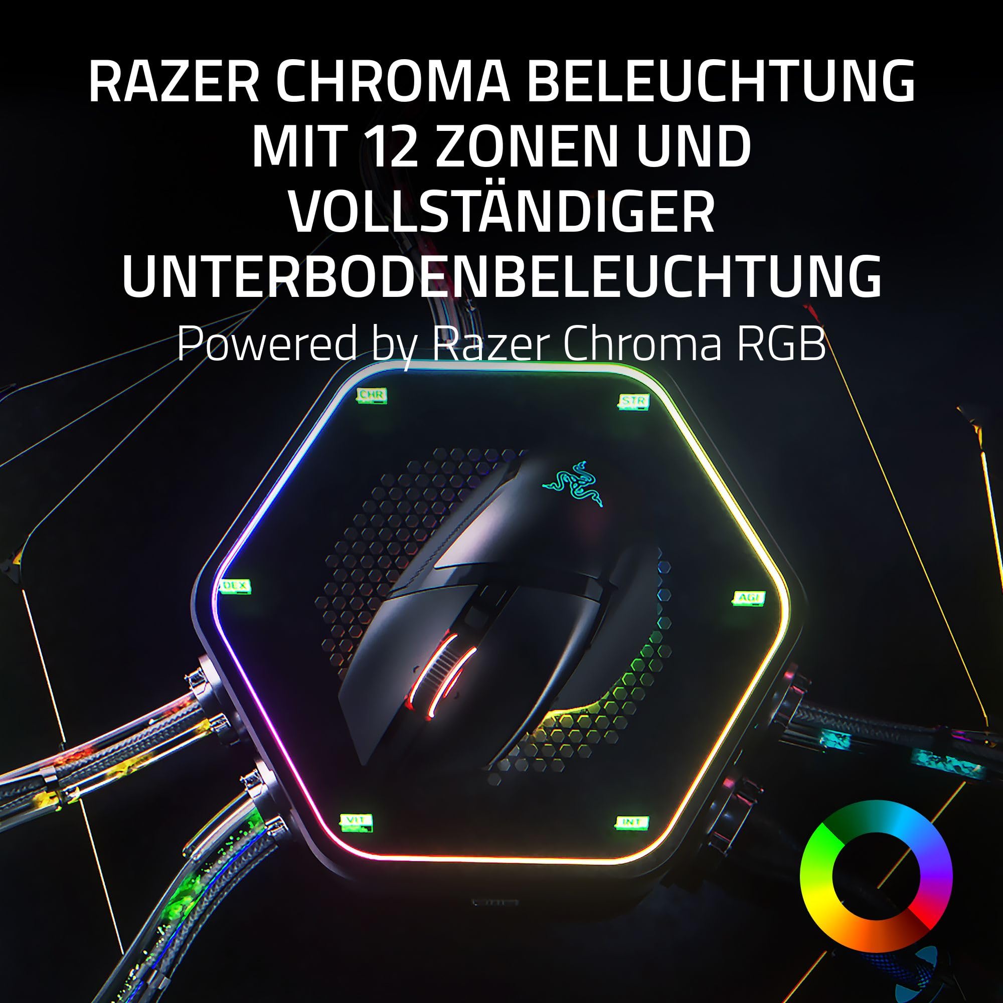 Razer Basilisk V3 Pro 35K Phantom White - kabellose ergonomische RGB Gaming-Maus
