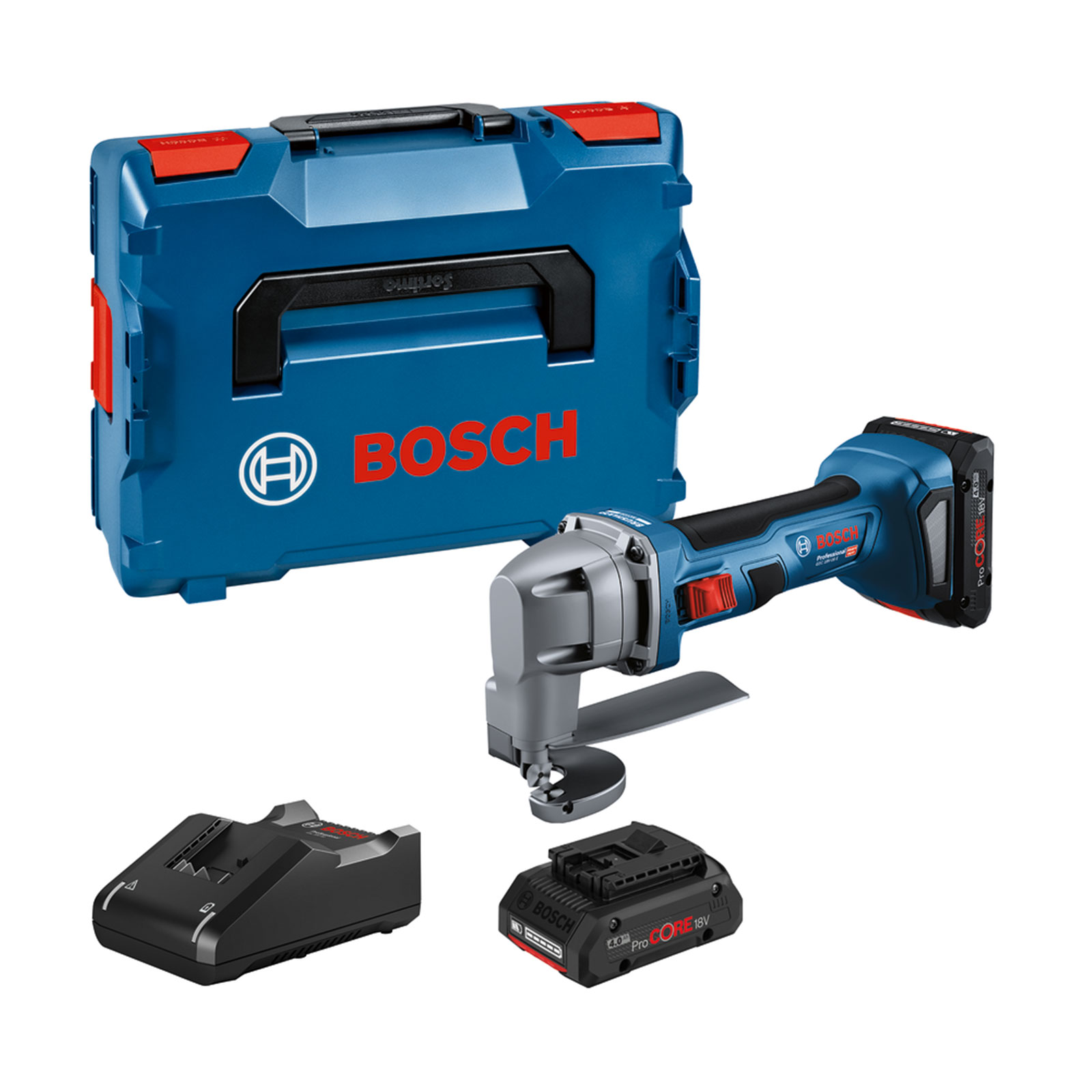 Bosch Professional GSC 18V-16 E 2xPC4,0; L-BOXX