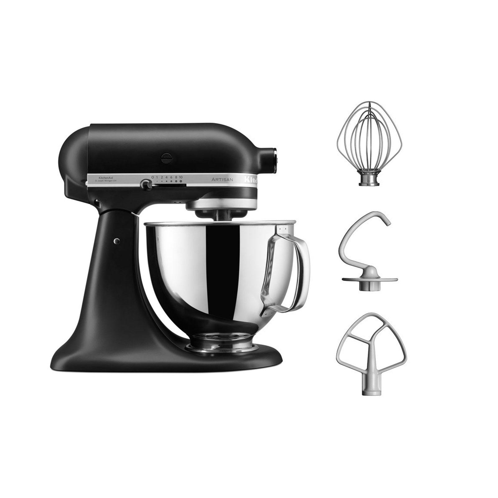 KitchenAid 5KSM125EBM 4,8L Küchenmaschine Factory Serviced