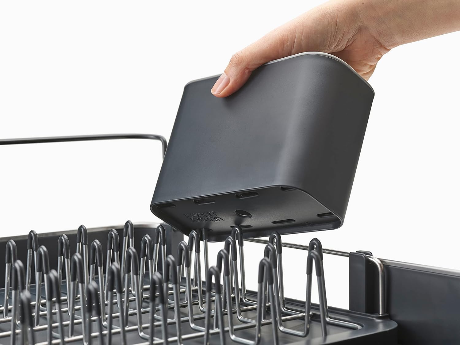 Joseph Joseph Extendable Abtropfgestell mit abnehmbarem Besteckhalter