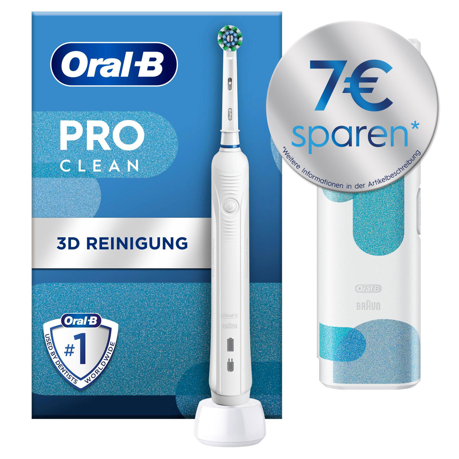 Oral-B Pro 1 Clean Weiß Zahnbürste