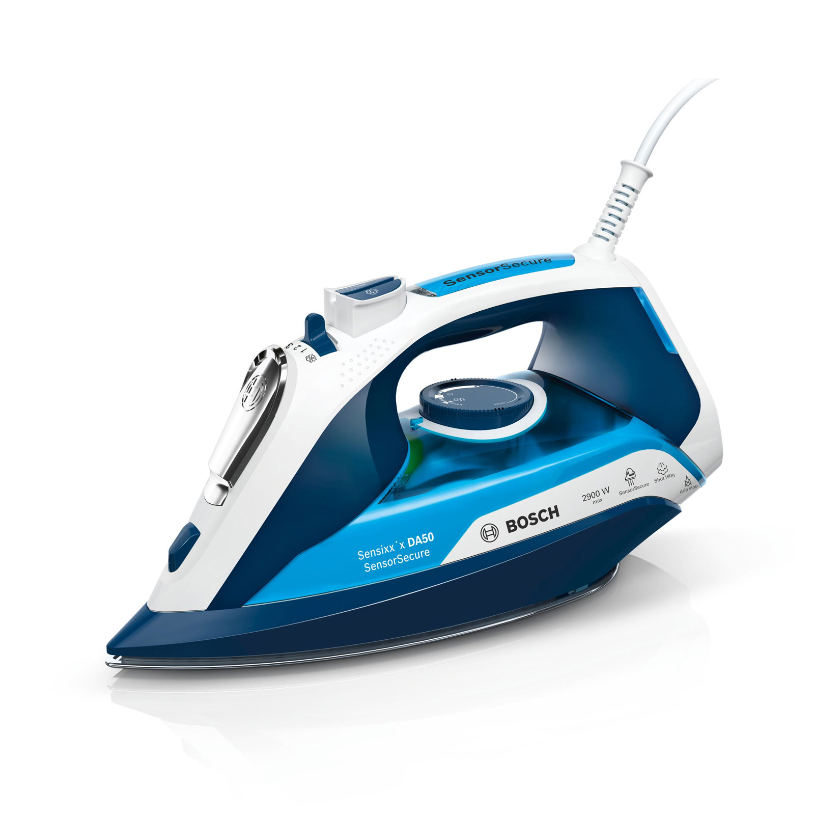 Bosch TDA5029210 Dampfbügeleisen Cera-Glissée 2900 W night blue/ice blue