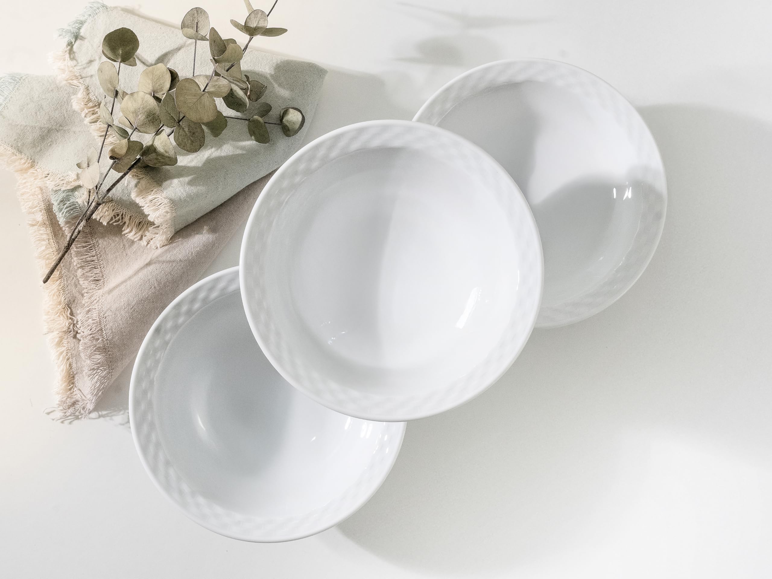 CreaTable 24645 Polo Weiss 6-tlg 6 Personen Müslischalen Set Porzellan