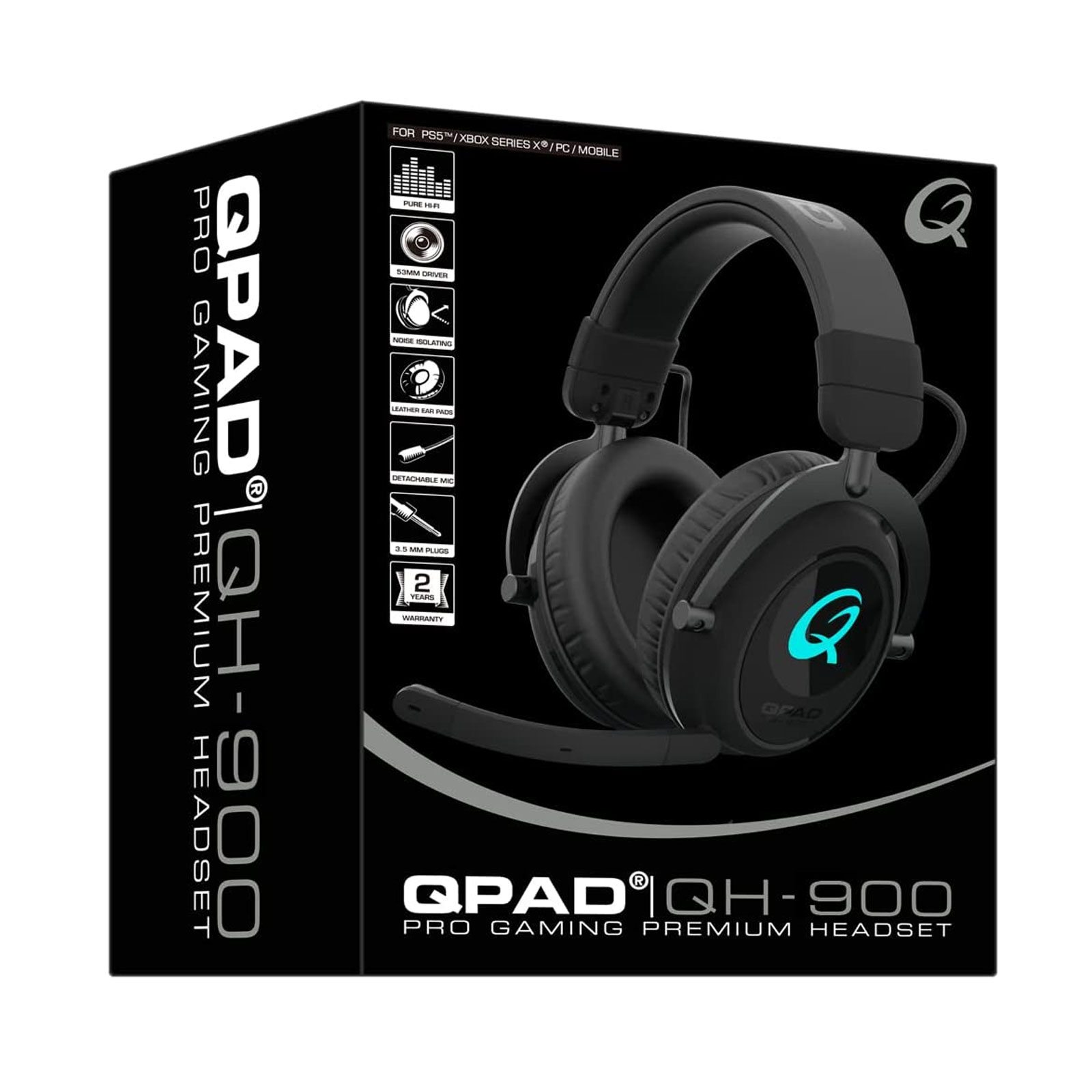 QPAD Gaming-Headset QH900 kabellos