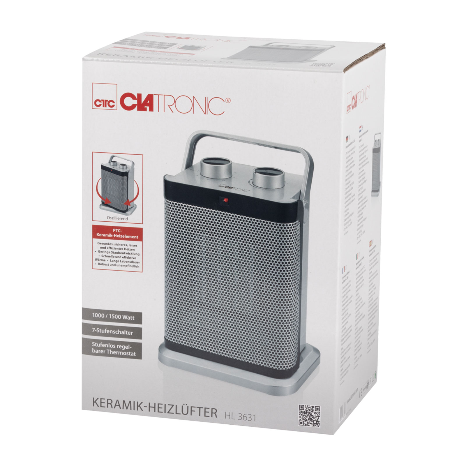 Clatronic Keramik-Heizlüfter HL 3631