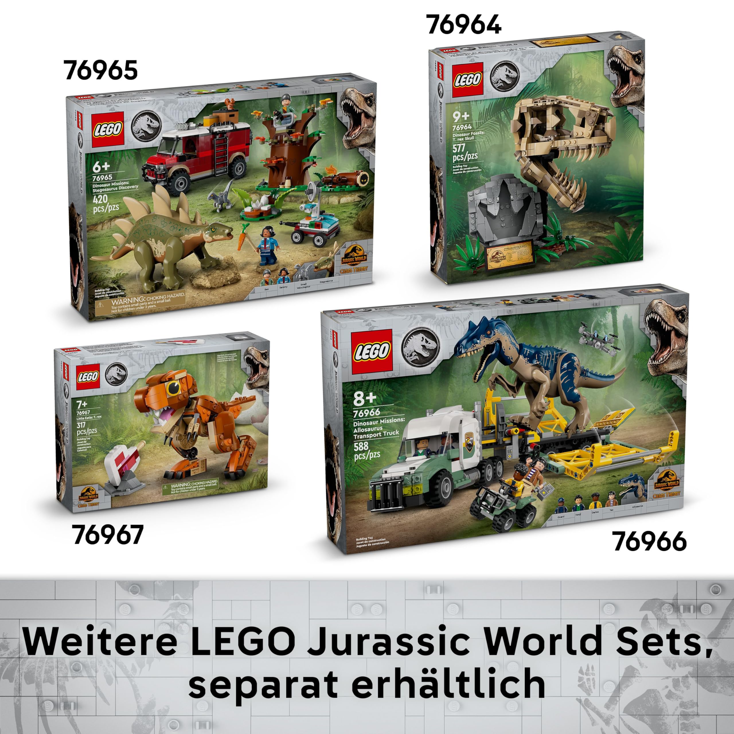 LEGO Jurassic World Dinosaurier-Fossilien: Triceratops-Schädel Modell 76969