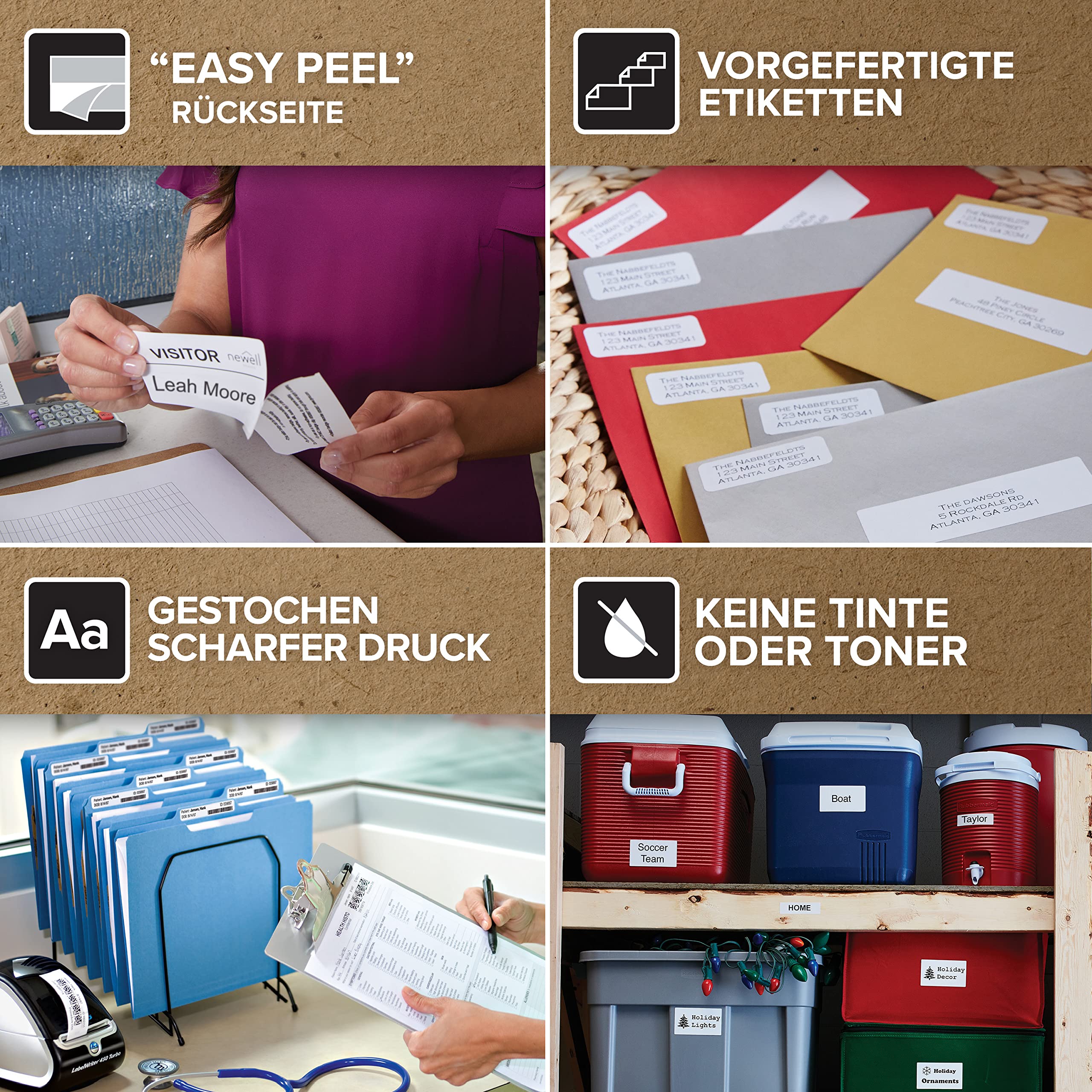 LW DURABLE 2-5/16"X 7-1/2" (59MM X 190M) Schriftbänder