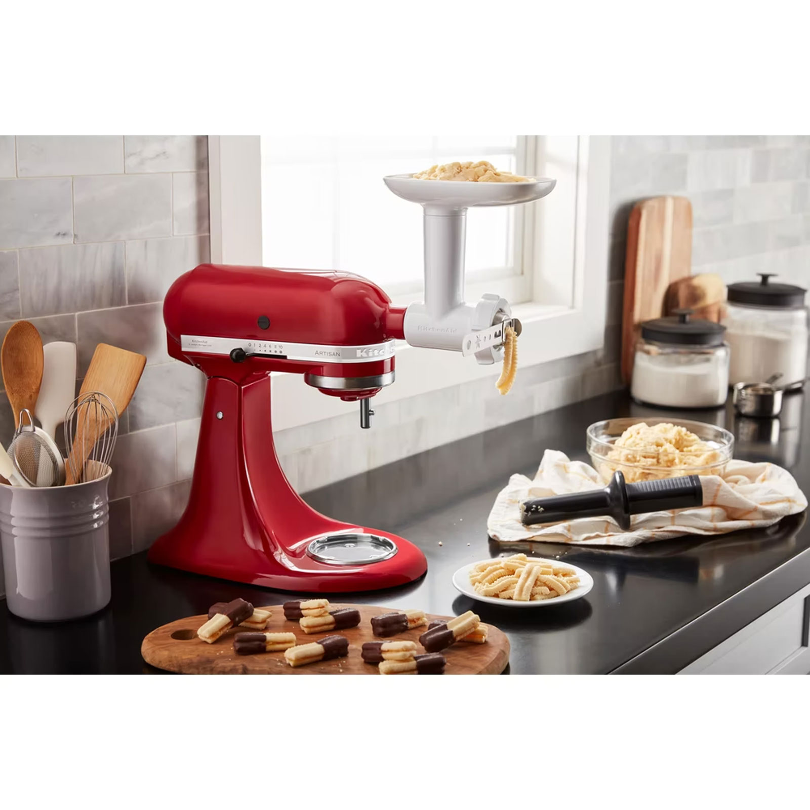 KitchenAid Fleischwolf und Spritzgebäckvorsatz 5KSMFGCA