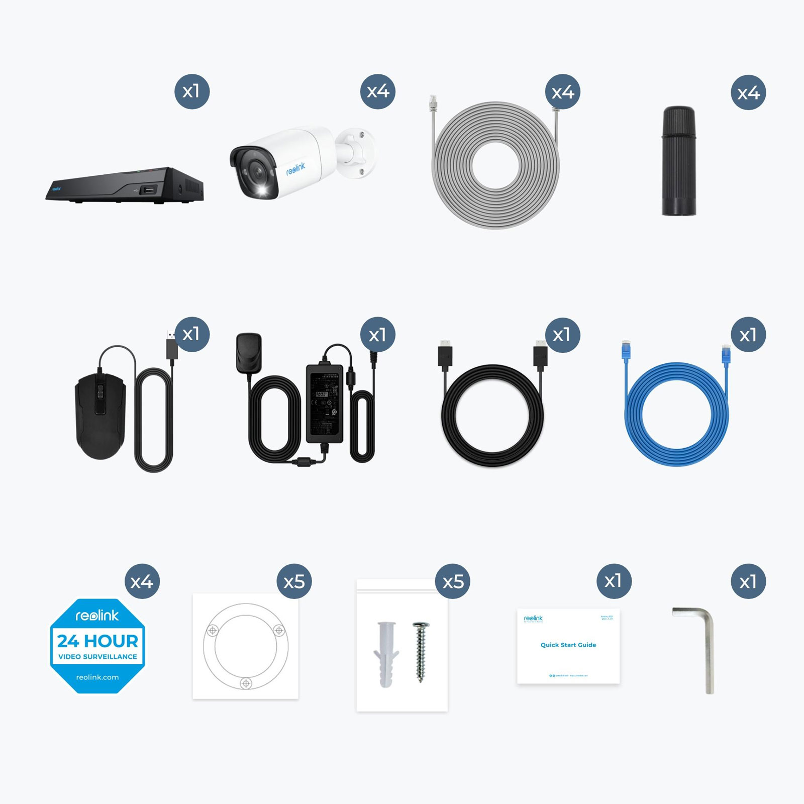 Reolink NVS8-8MB4 - PoE /NVR-SET