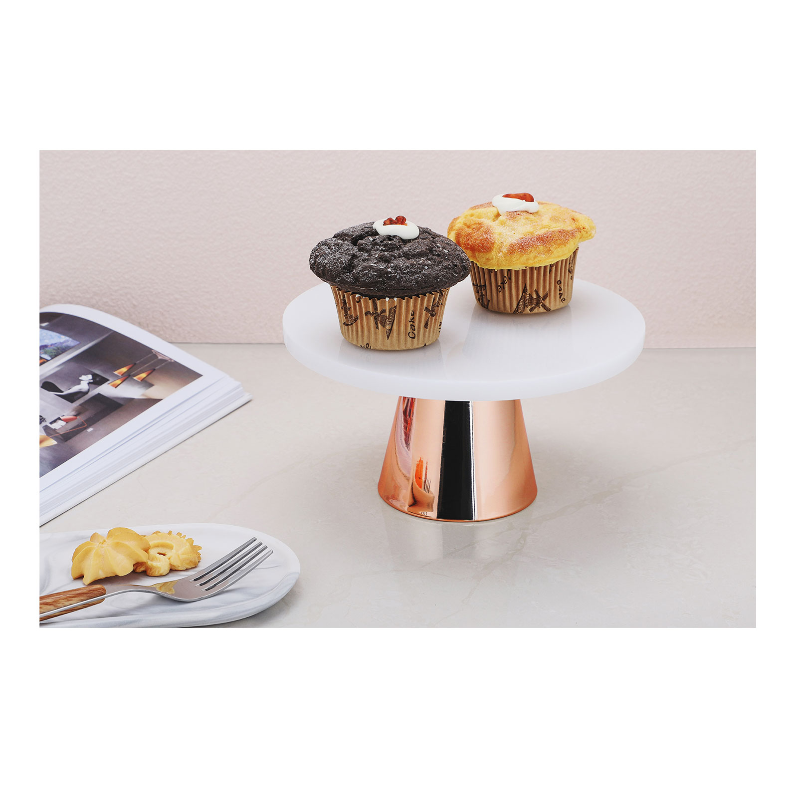 ECHTWERK  Tortenplatte aus Marmor 22 Ø,  ECHTWERK  Tortenplatte aus Marmor 22 Ø,