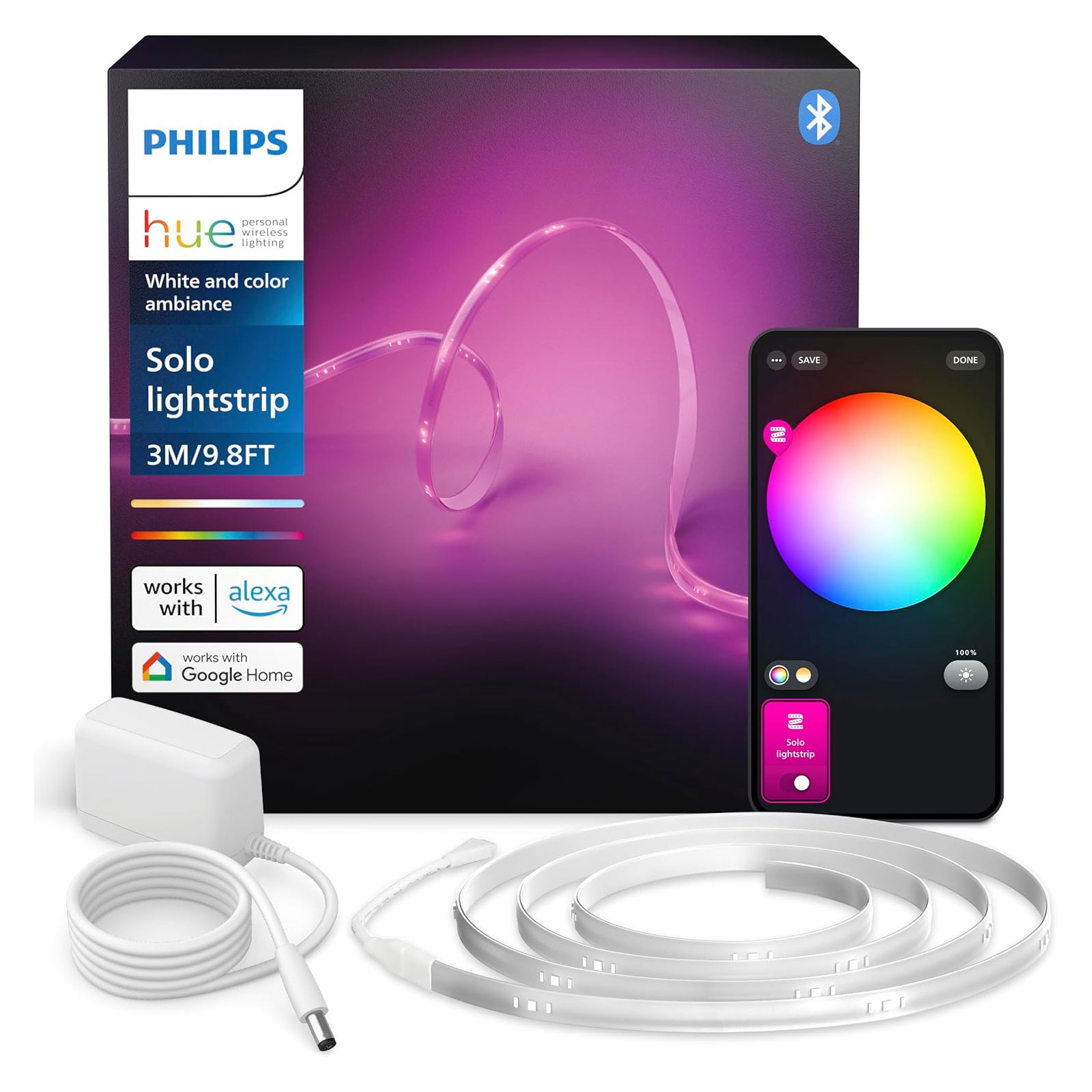 Philips Hue Lightstrip Solo 3m EU LED Lampe