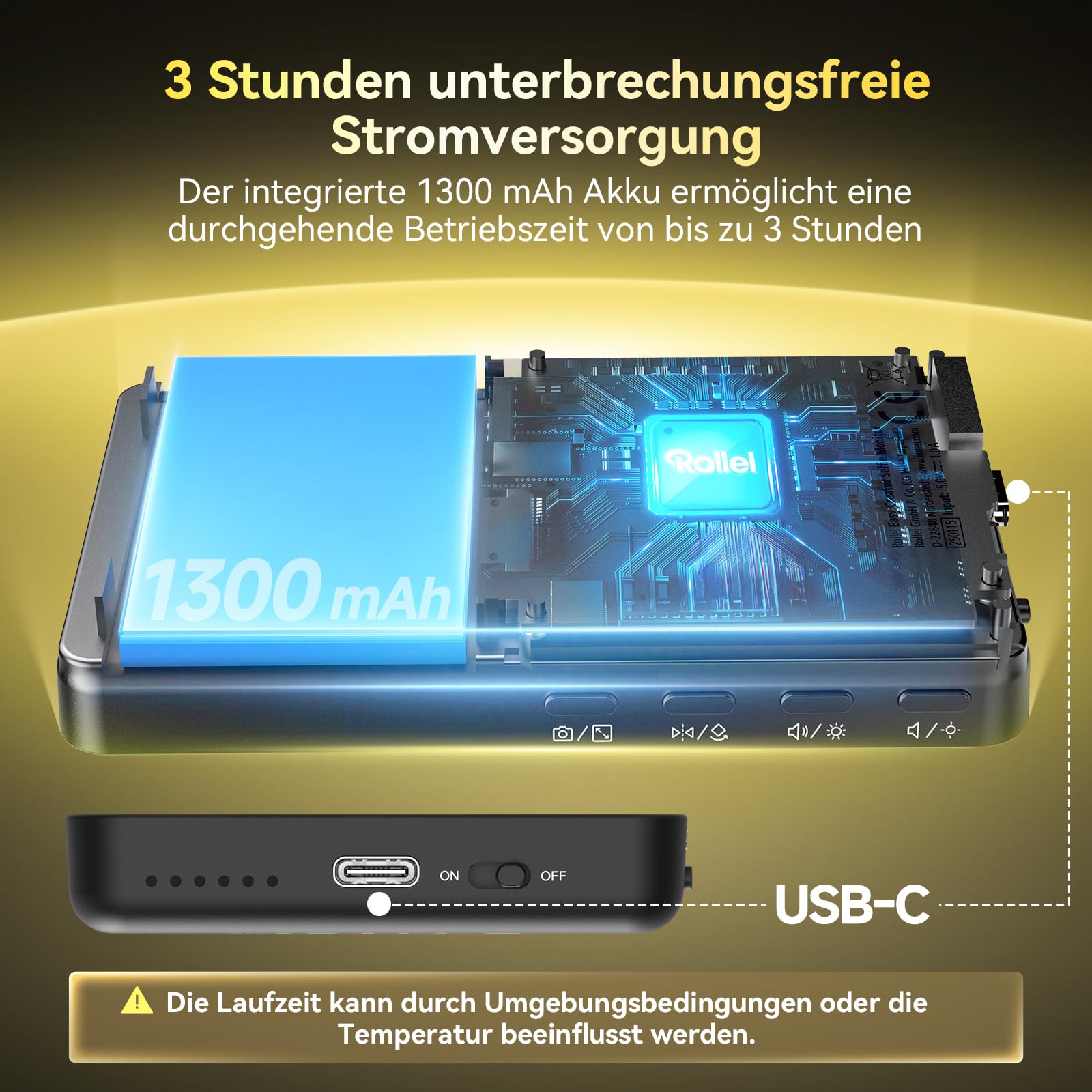 Rollei Easy Creator Selfie Monitor 3,97" Smartphone Rückkamera Magnetisch