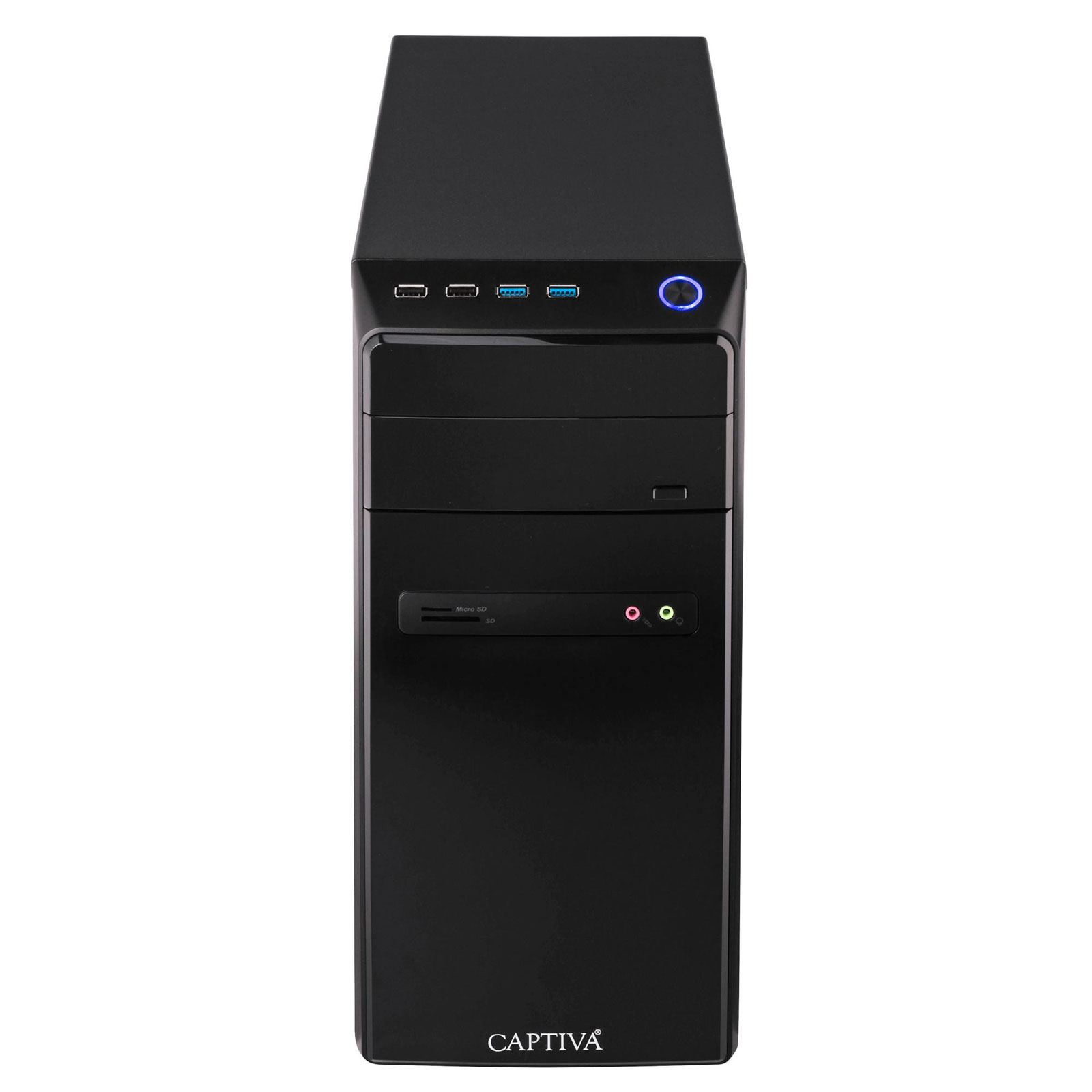 Captiva Power Starter I57-544, Schwarz, Intel Pentium Gold G6400, 8 GB, 240 GB SSD