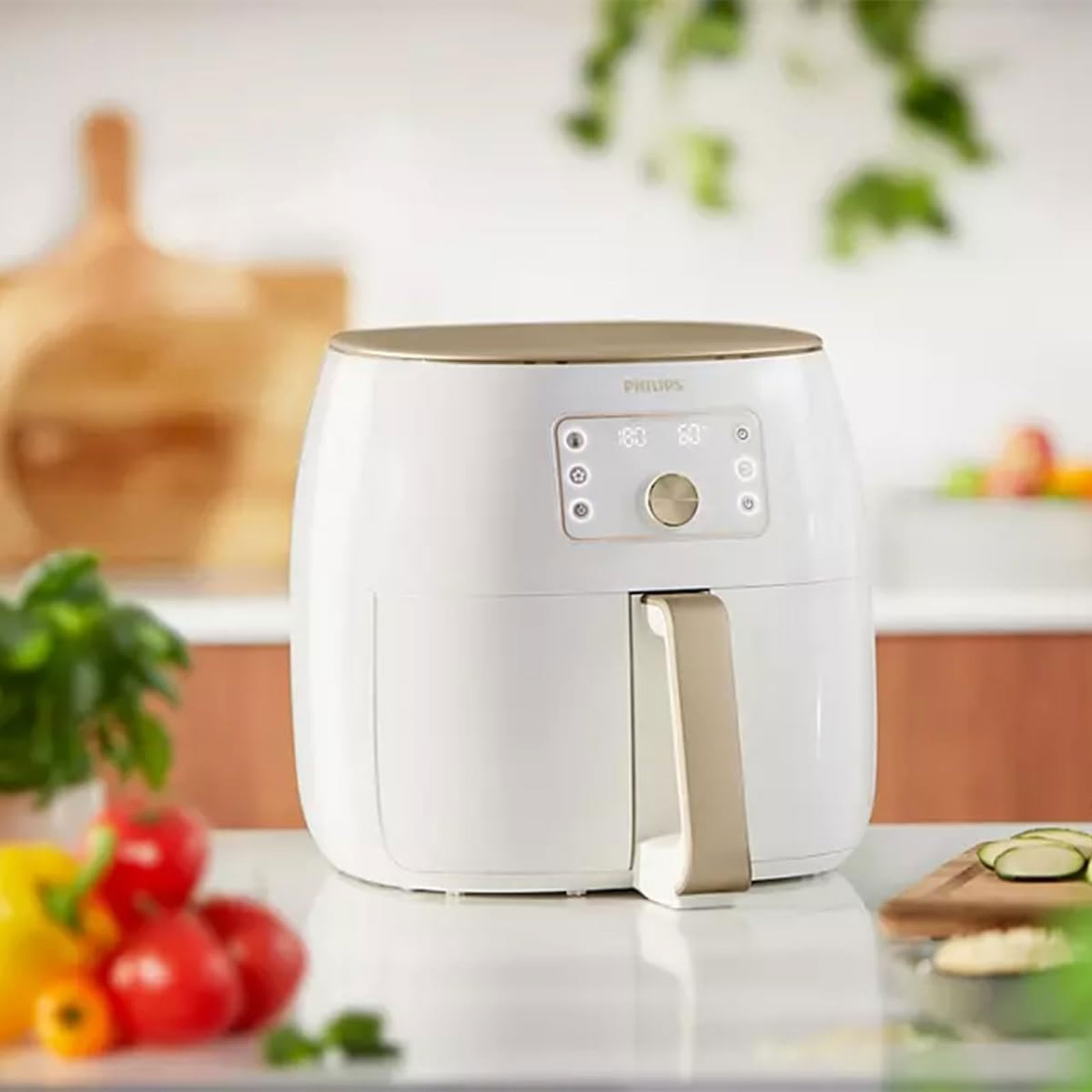 Philips HD9870/20 Airfryer XXL weiß Heißluftfritteuse