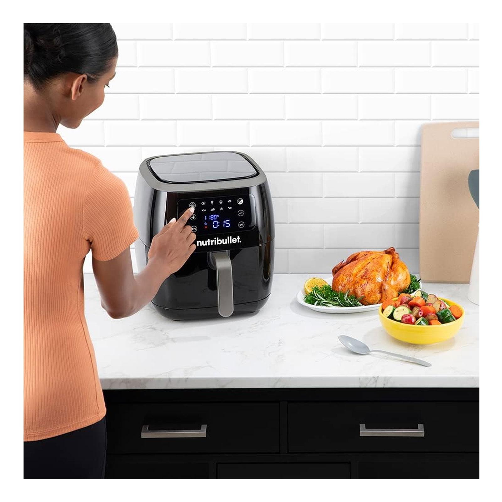 Nutribullet NBA071B XXL Digital Airfryer Heißluftfritteuse