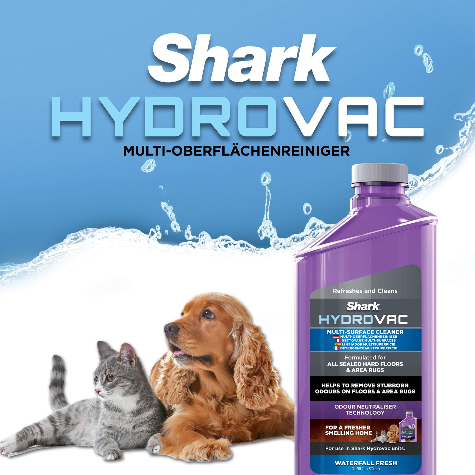 Shark HydroVac Multi-Oberflächenreiniger 1 Liter - 5320NU200EUUK