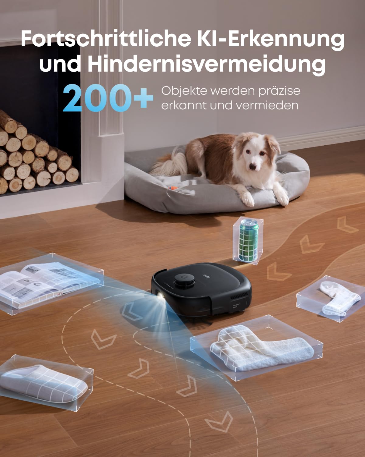 eufy Omni E25 schwarz Saugroboter mit Wischfunktion