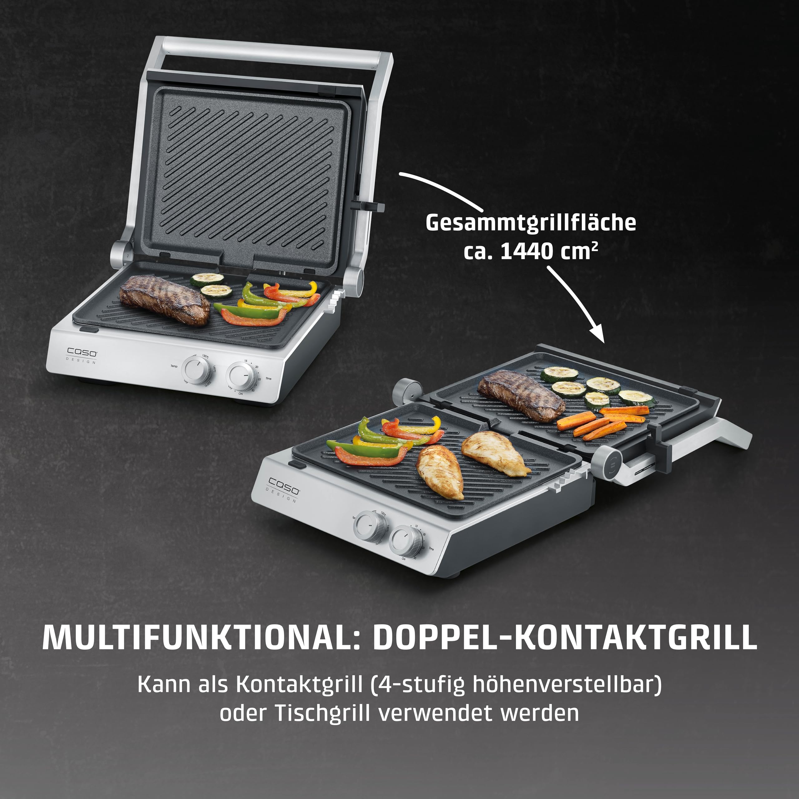 Caso 2837 SteakChef Kontaktgrill